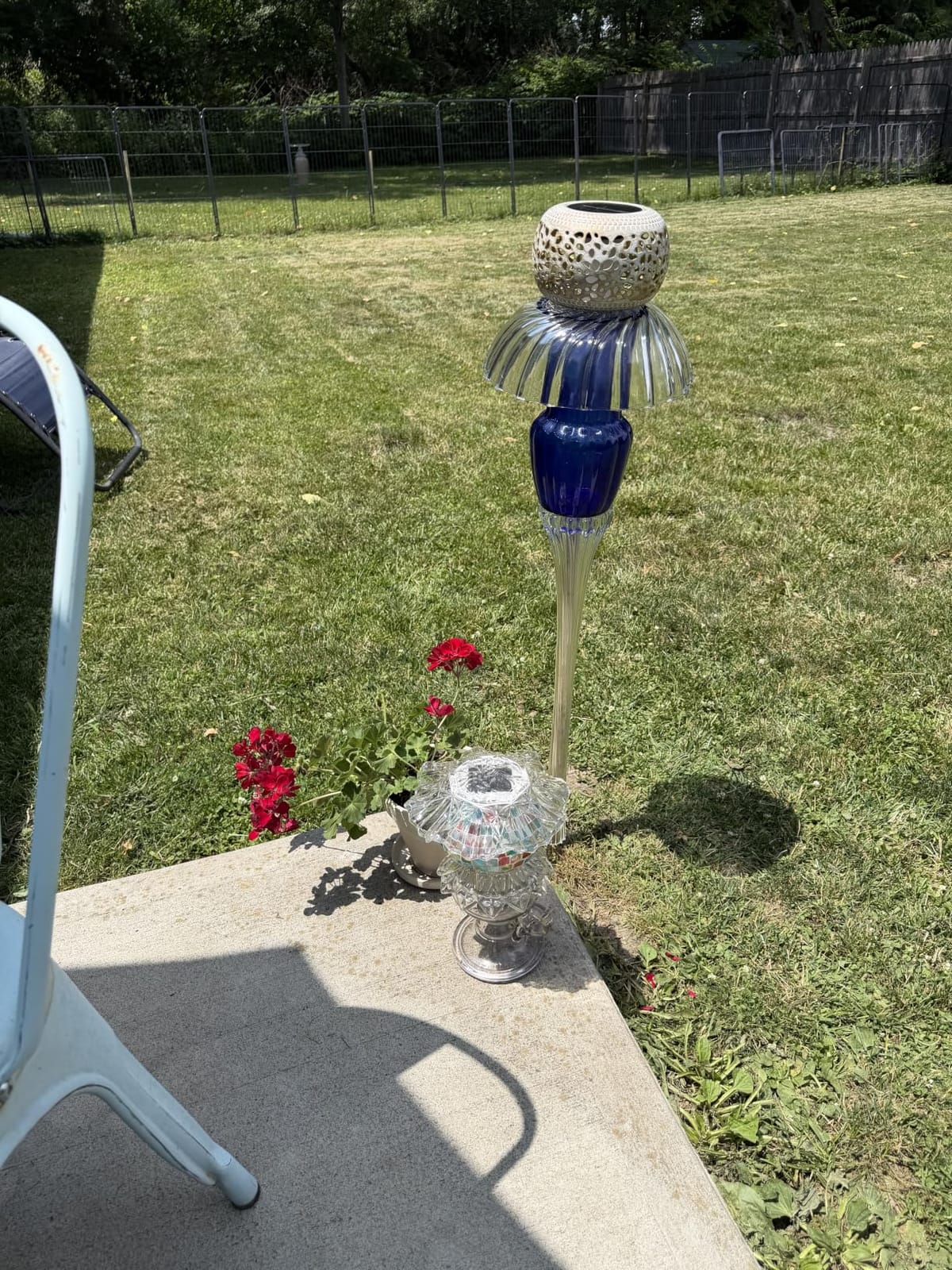 Solar Lanterns Outdoor Waterproof: 2 Pack Hollowed-Out Retro Metal Lantern Lights - Solar Lantern Decorative - Gifts for Women Mother's Day, Outside Garden Yard Patio & Indoor Tabletop Decor customer photo 1