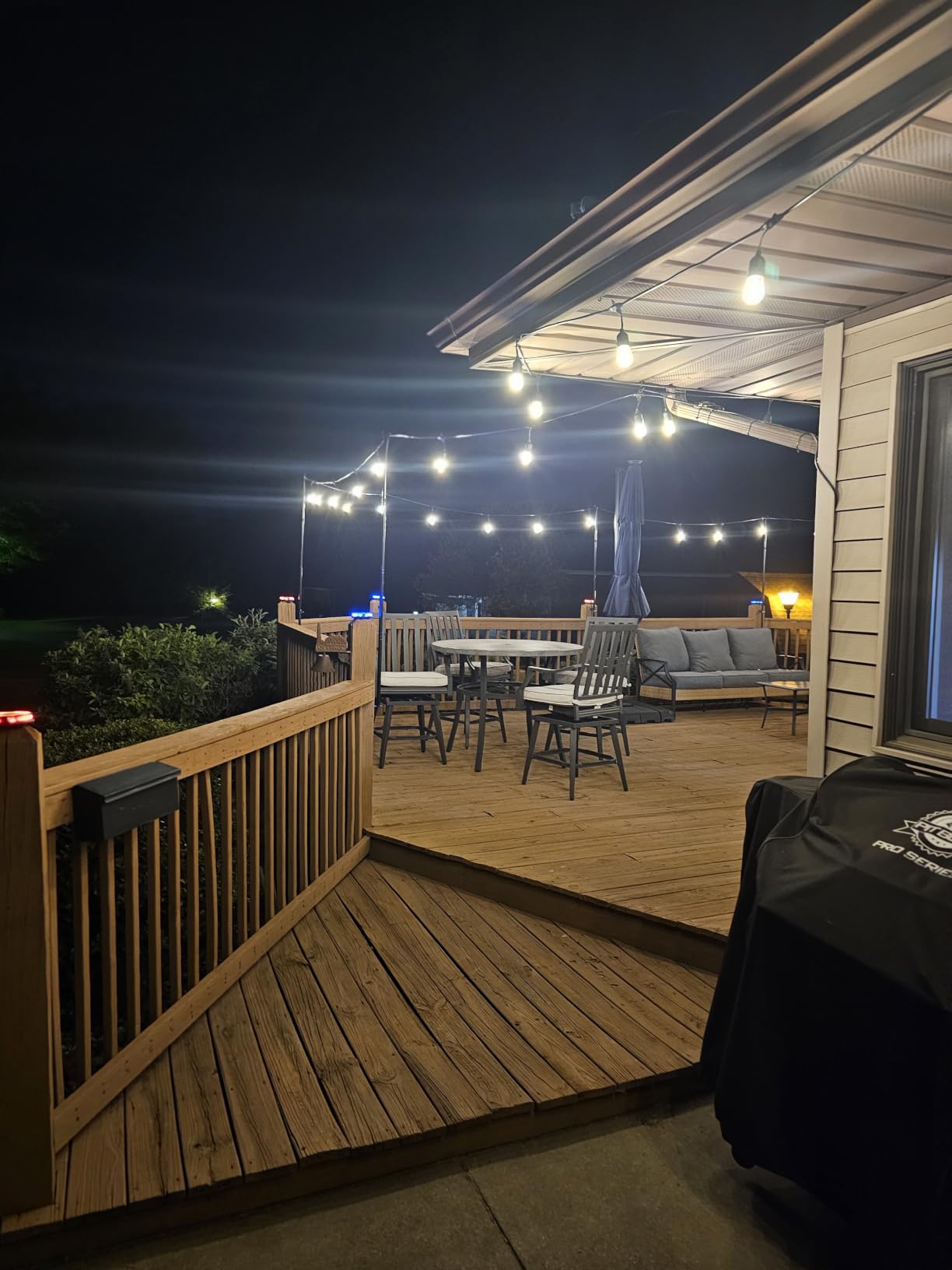 AHRLHR 6 Pack String Light Poles, Outdoor String Light Pole 10 ft Forked Metal Light Pole with Adjustable Outdoor Light Stand, Deck, Backyard, Garden, Wedding, Rustproof and Sturdy with Hooks customer photo 2