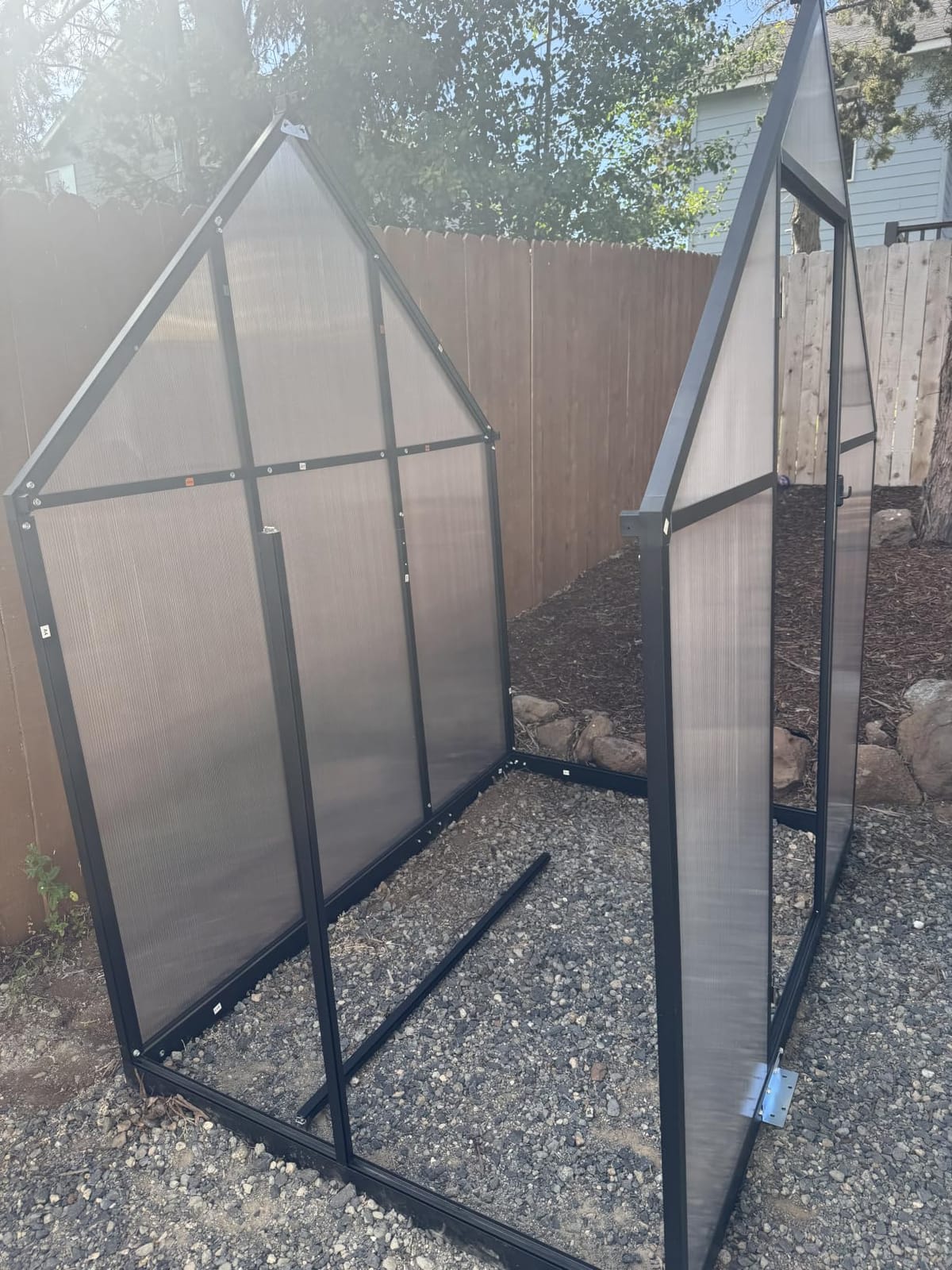 8x14 FT Greenhouse with Hygrometer, Windproof UV Protection Green Houses | Heavy Duty Aluminum Frame Polycarbonate Greenhouses Drainage Channel Roof Vent for Backyard or Garden Use customer photo 2
