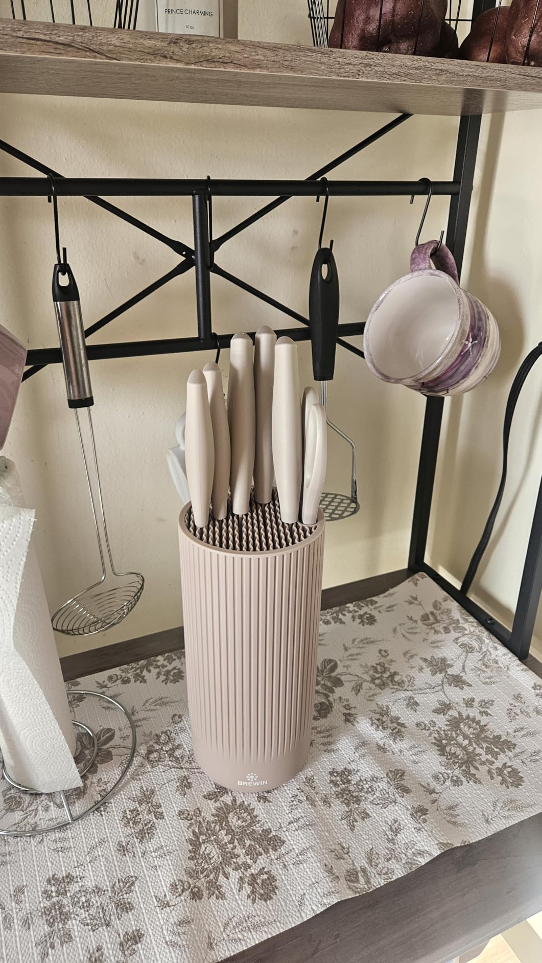 Knife Set, Brewin Kitchen Knife Set, Knives Set for Kitchen, Universal Knife Block, Utility Knife Block Set, New Home Essentials, Apartment Essentials, Camping essentials, RV Essentials customer photo 1