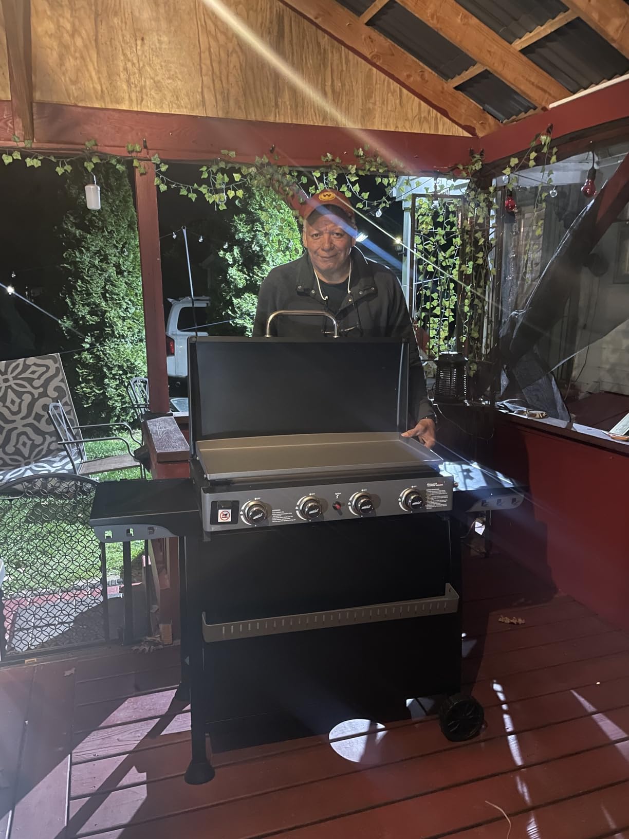 Royal Gourmet PD4001 4 Burner Propane Gas Griddle, Removable Standing Cart, Convertible to Tabletop Design customer photo 2