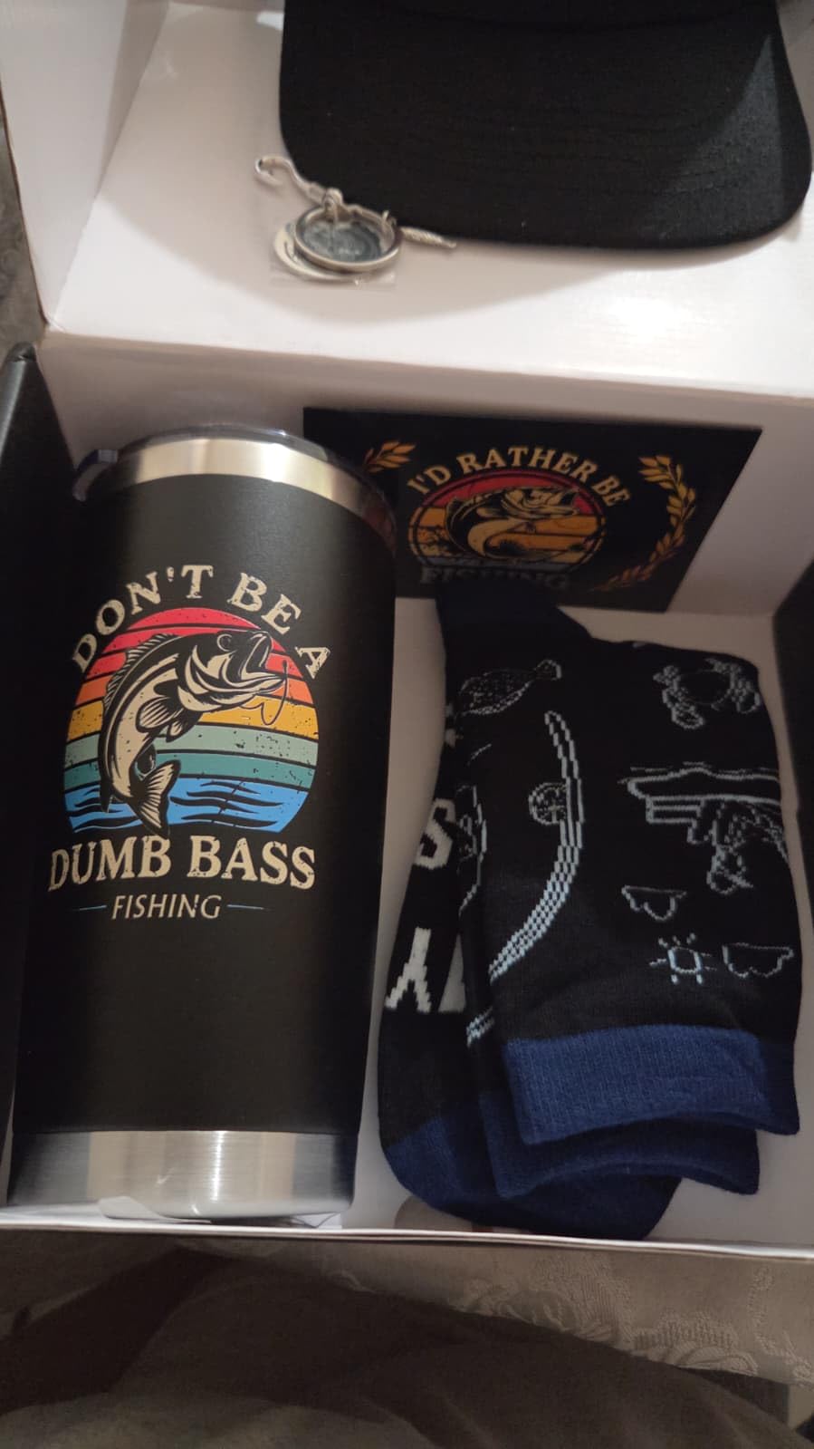Launrada Retirement Gifts for Men 2026 Retired Gifts for Men Happy Retirement Decorations for Man The Legend has Retired Gift Ideas for Man Includes Mug Hat Candle Socks Dice customer photo 2