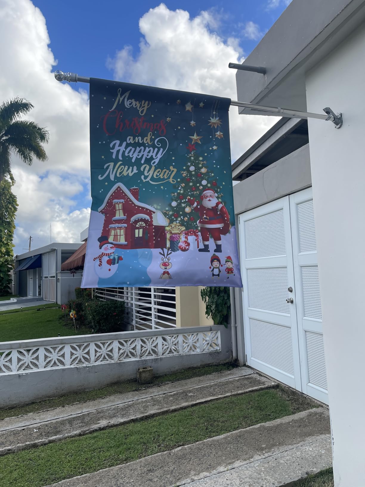 CDLong Seasonal Garden Flags Set of 12, Double Sided 28 x 40 Inch Yard Flag | Large House Flags for Outside, Fall Winter Halloween Christmas Outdoor Flags customer photo 1