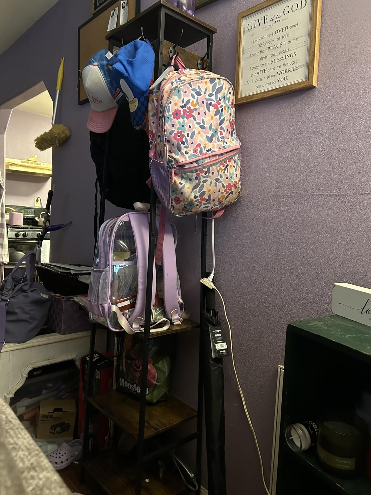 Coat Rack Freestanding with 3 Shelves and 7 Hooks | Coat Stand, Hall Tree Free Standing customer photo 2