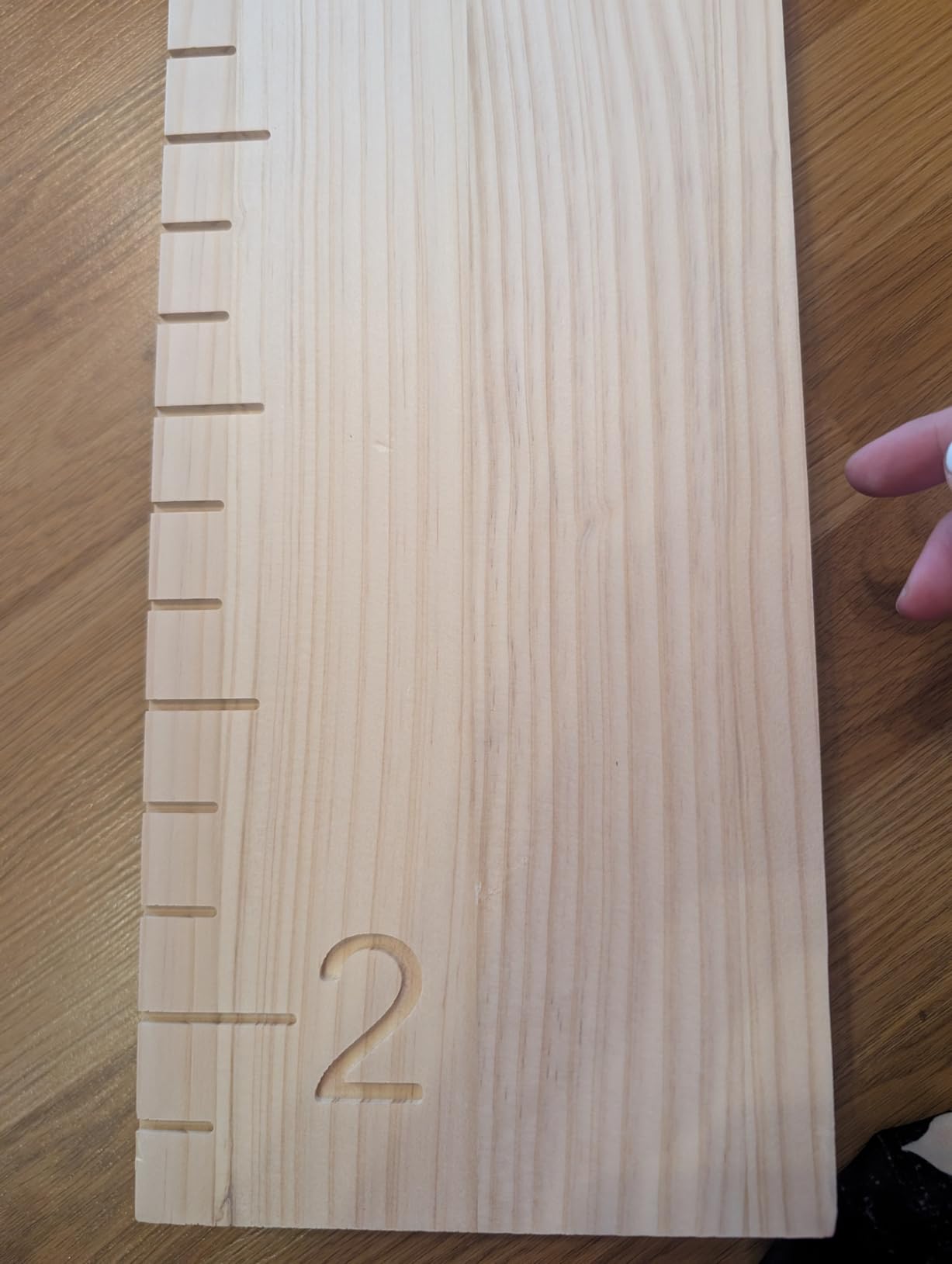 One-Piece Height Chart for Kids, Solid Wood Growth Chart for Wall Measurement Board for Nursery Wall Decor customer photo 2
