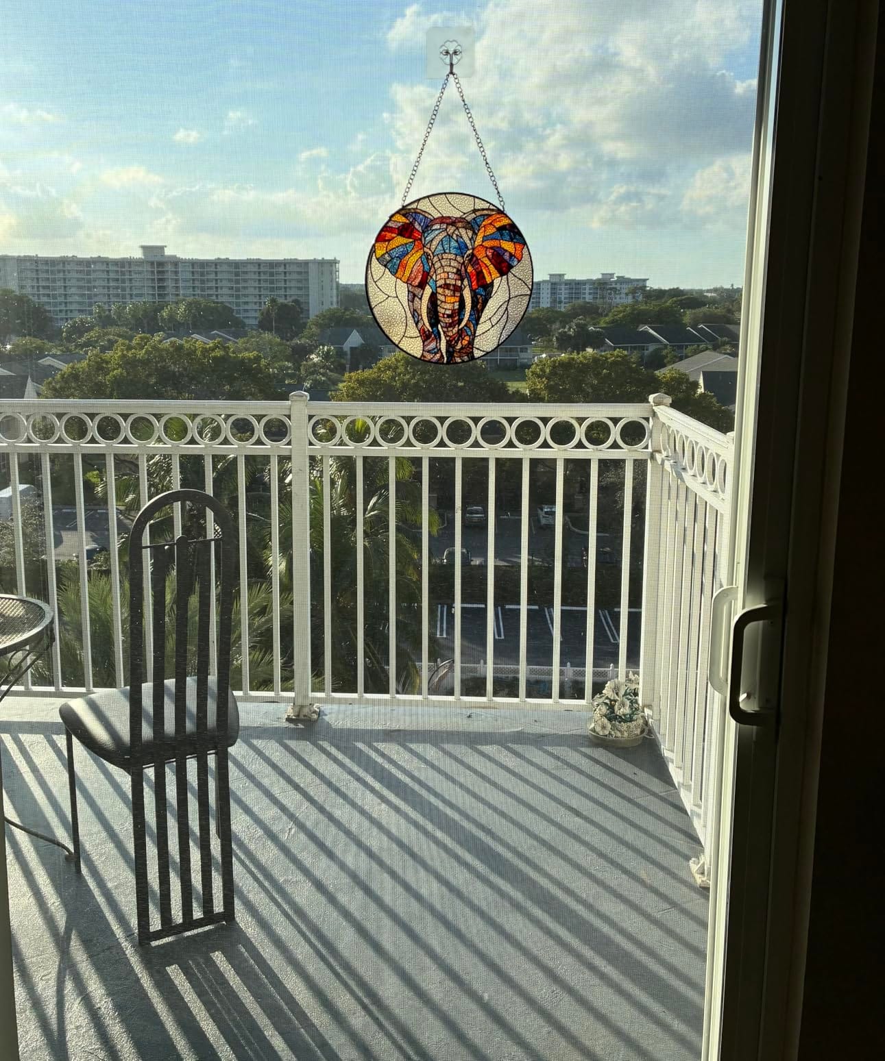 Stained Glass Window Hanging Vintage Bee Suncatcher Gifts for Women 7.8