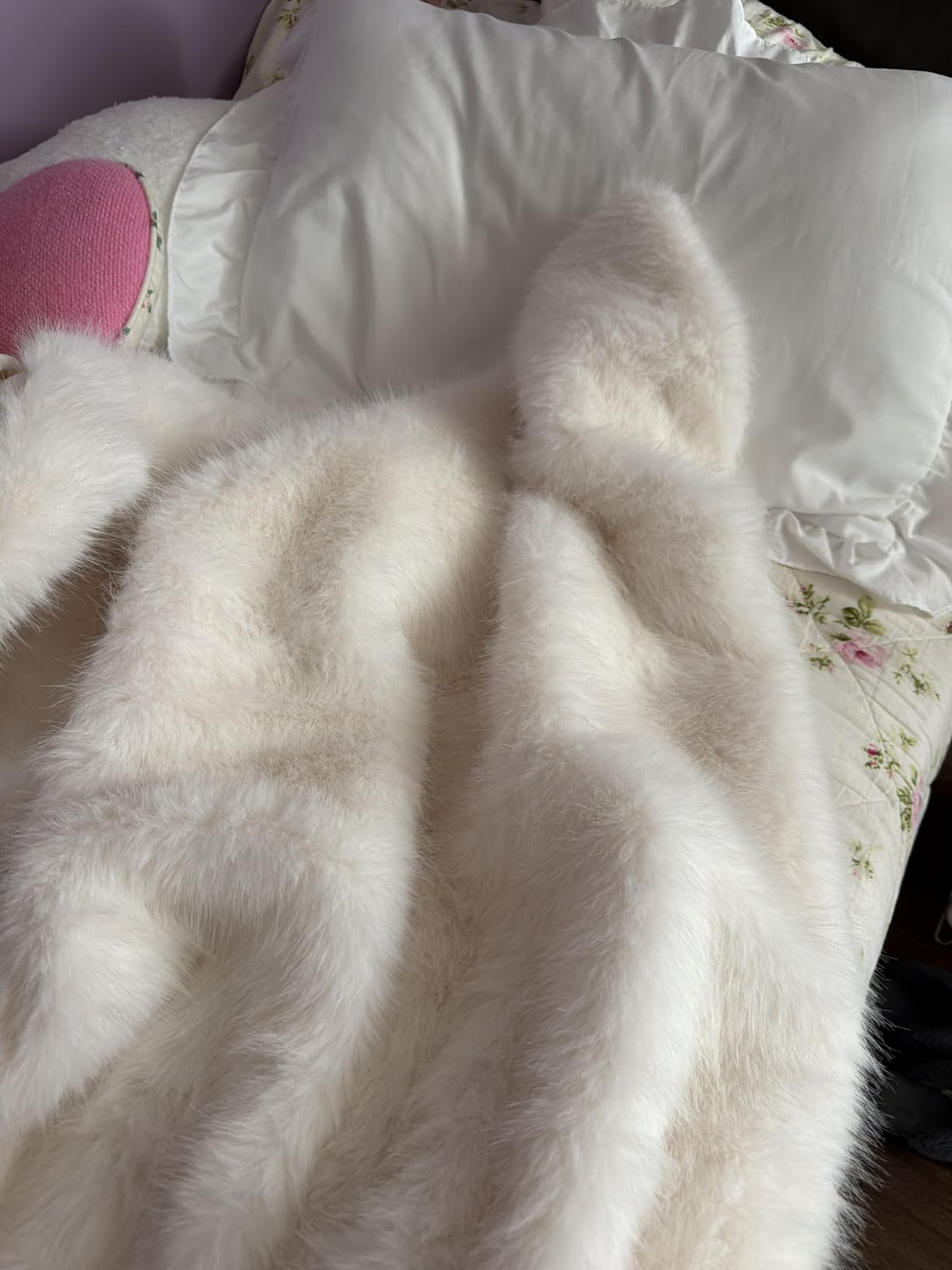 EVERGRACEHOME Luxury Faux Fur Throw Blanket, 50