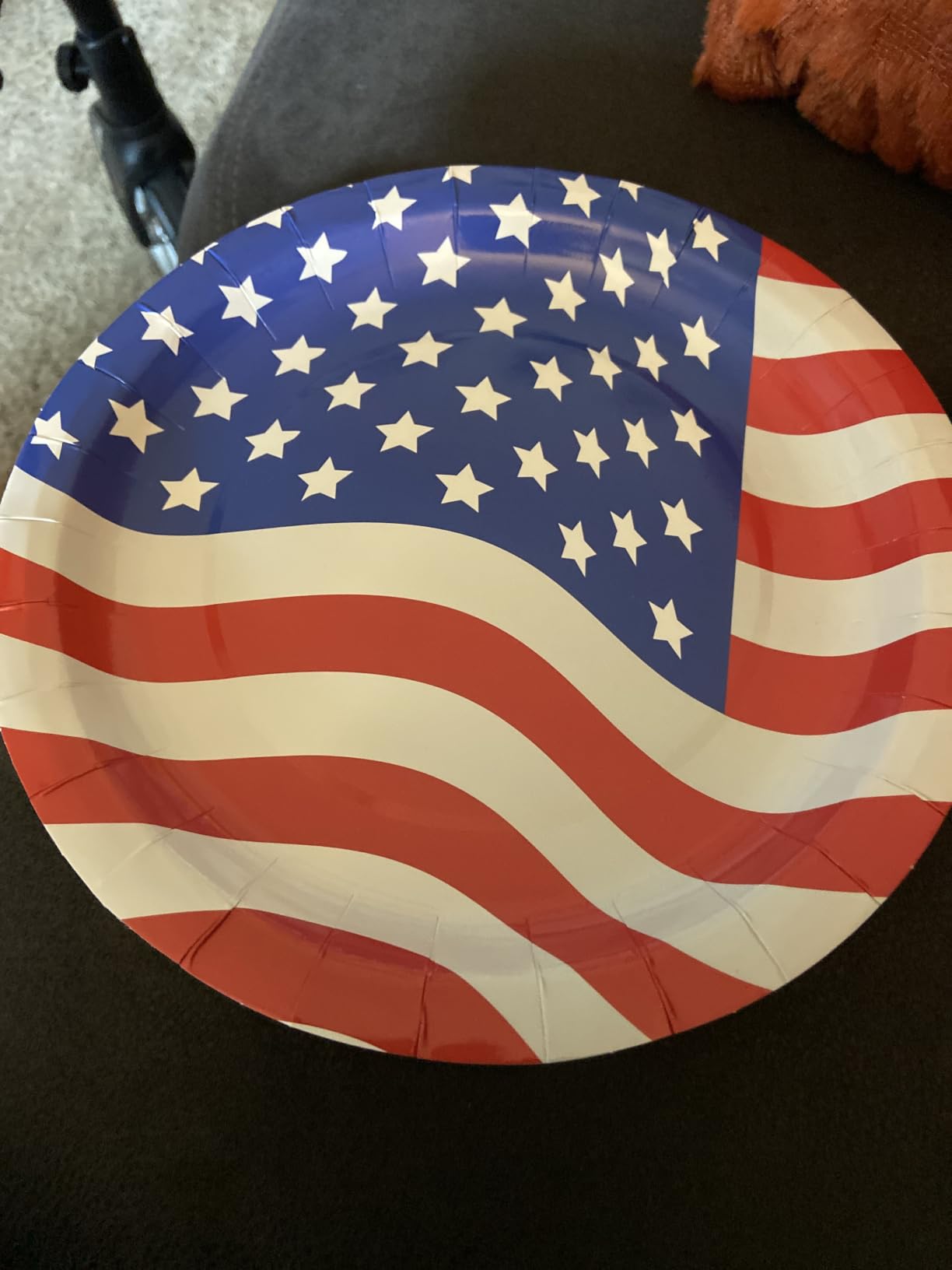 American Flag Patriotic Party Supplies - 4th of July Paper Plates, Napkins and Forks Set, Disposable Dinner Dessert Plates and Napkins for Memorial Day Independence Day Table Decorations, Serves 24 customer photo 2