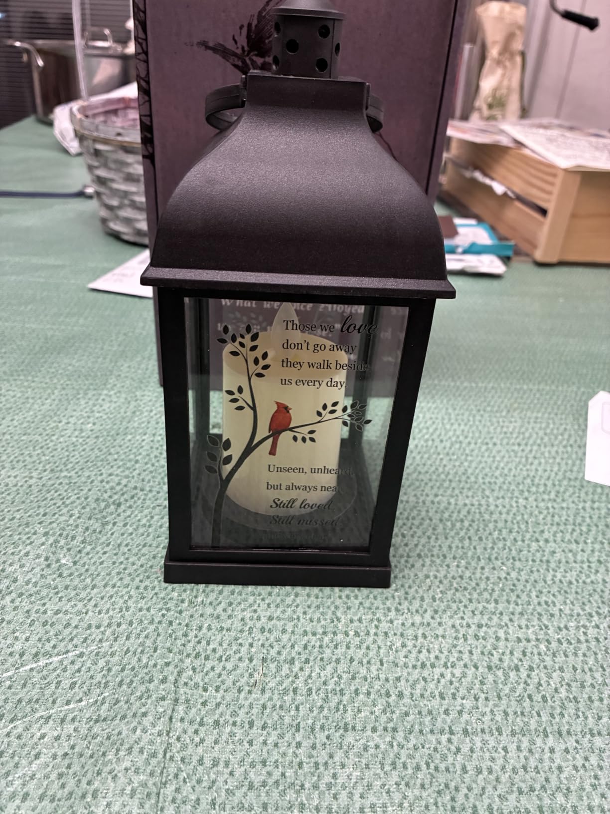 Memorial Lantern, Sympathy Gifts for Loss of Loved One/Mother/Father with 2 Modes Memory Candle Lights customer photo 2