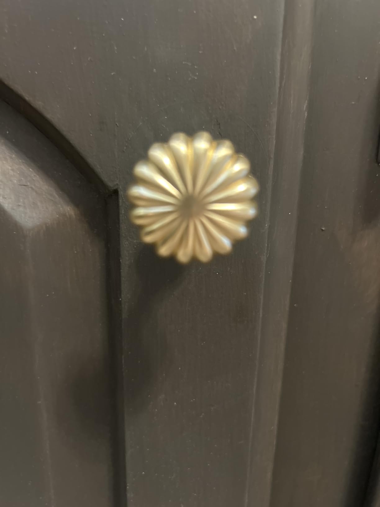 Brushed Gold Cabinet Knobs, 10 Pack Solid Drawer Pulls for Dressers | Zinc Alloy, Screws Included, Single Hole, Smooth Feel, Vintage Cabinet Handles Hardware for Kitchen Cupboards Restyle customer photo 2