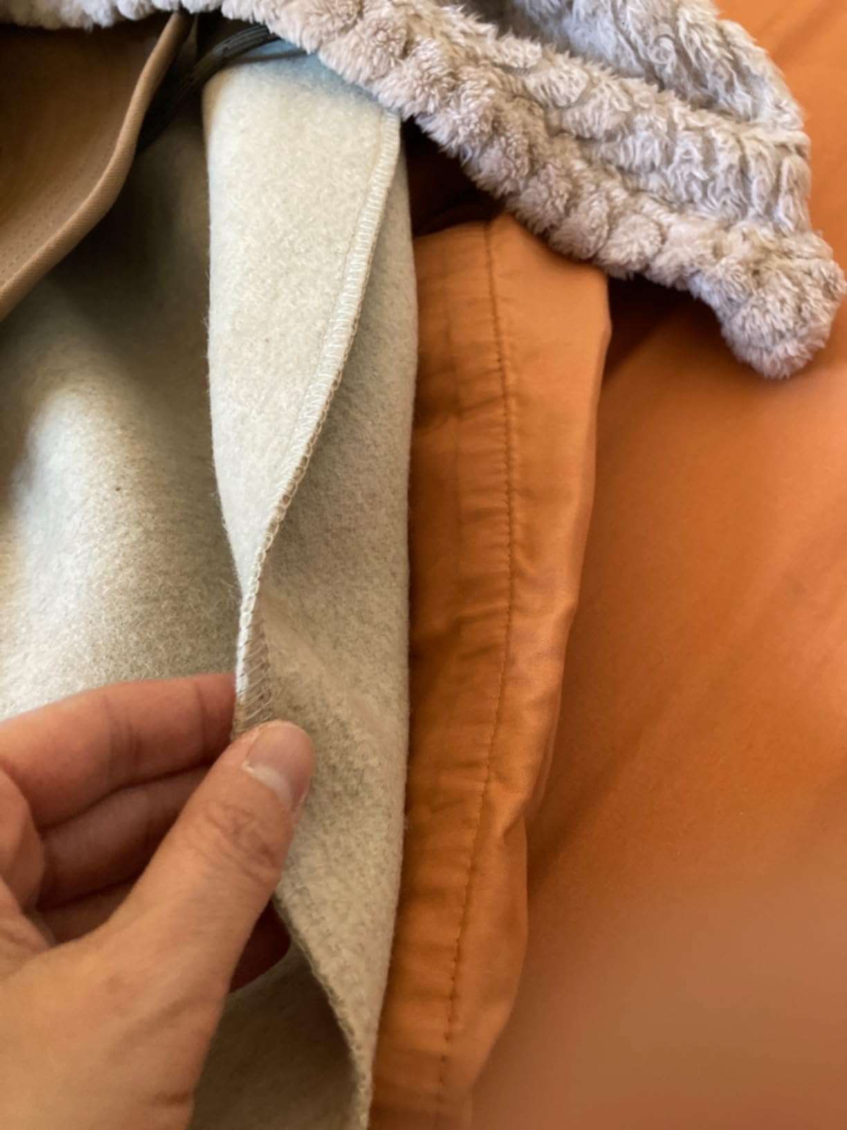 Arcturus Bighorn 100% Virgin Wool Blanket | Heirloom-Quality Wool Bedding for Home & Cabin | Warm, Thick & Durable (Twin Size, Steel Blue) customer photo 2