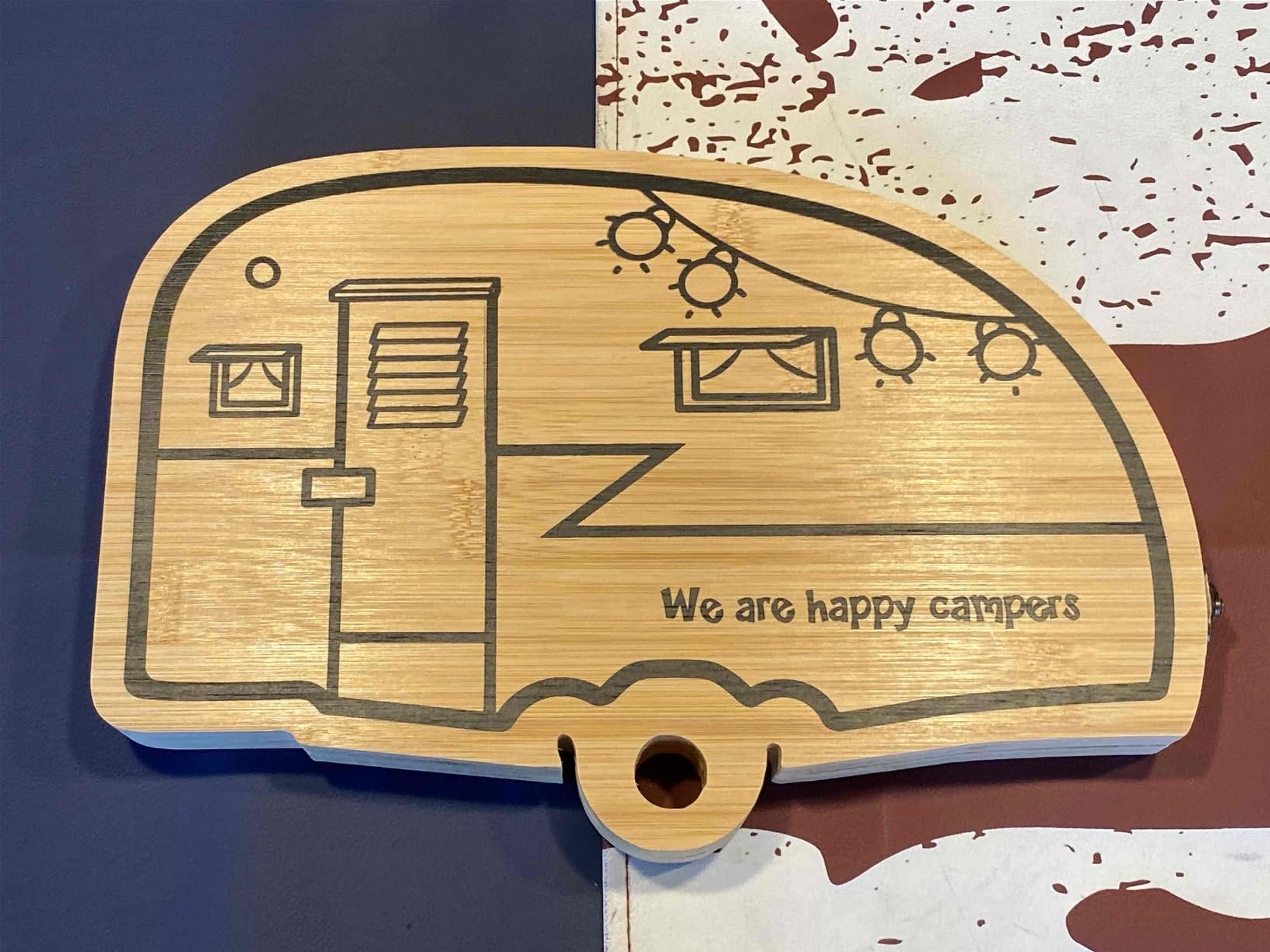 Foldable RV Charcuterie Boards - Bamboo cheese board with Knife Set | RV Camper Accessories as Birthday House Warming Wedding Gifts for Women Couples Mom, Camper Must haves RV Gifts customer photo 2