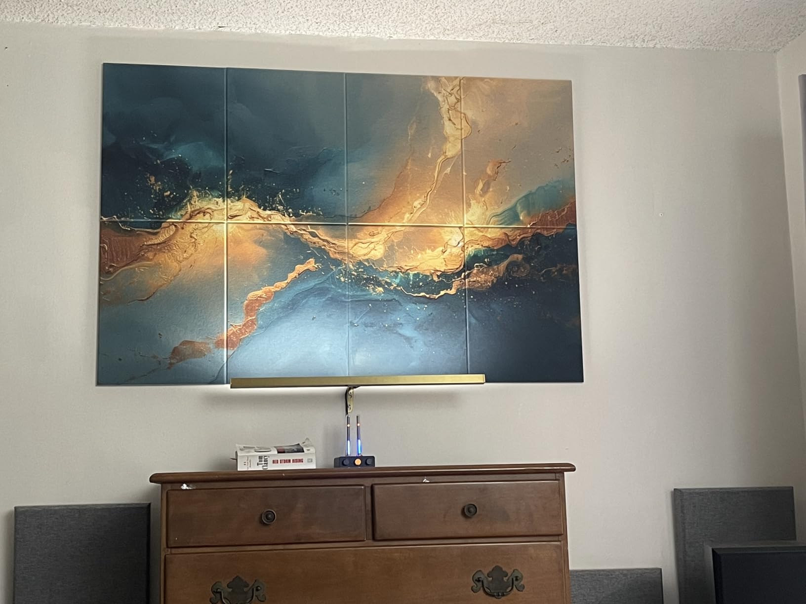 Soon Global Acoustic Wall Panels, Arcadian Vortex | 6-Piece 23.62 X 23.62 Inches, Sound Absorbing Panels, Peel and Stick Wall Panels, Acoustical Soundproof Wall Decor customer photo 2