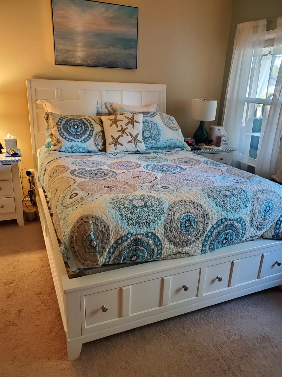YAYIDAY Oversized King Bedspreads Patchwork Quilt Set (120x118 Inch) | 100% Cotton Reversible Breathable Floral Quilted Coverlet with Pillow Shams Fit All Season customer photo 1