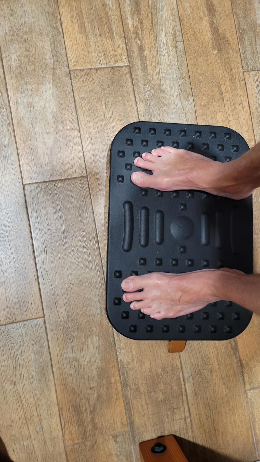 2-In-1 Standing Desk Balance Board & Foot Mat, Black | Adult Under Desk Dual-Sided Balance Board with 360-Degree Swivel Wobble, Anti-Fatigue & Foot Massage Design for Home Office customer photo 1