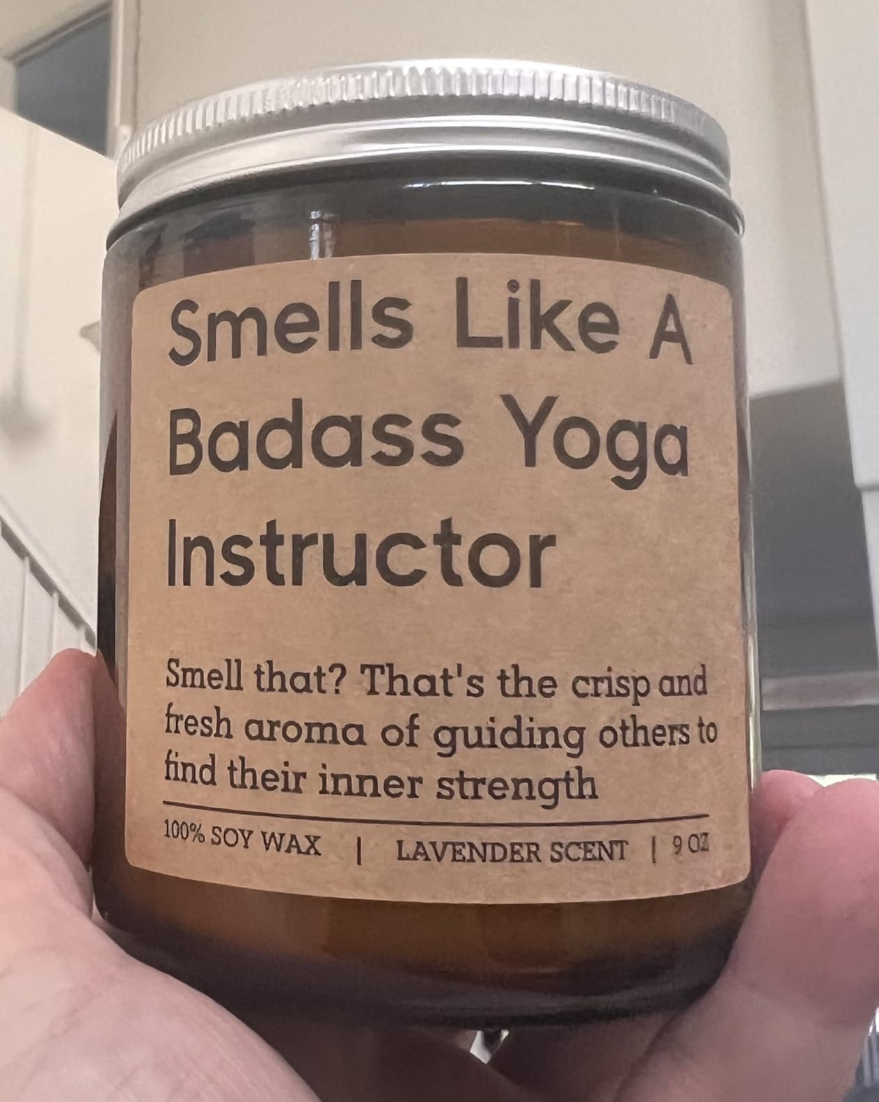 GSPY Candle, Yoga Instructor Teacher Gifts, Yoga Gifts for Women, Men, Yogi | Meditation, Zen, Birthday, Yoga Christmas, Stocking Stuffers, Funny Appreciation Gifts for Yoga Lovers, Teachers, Friend, Mom customer photo 1