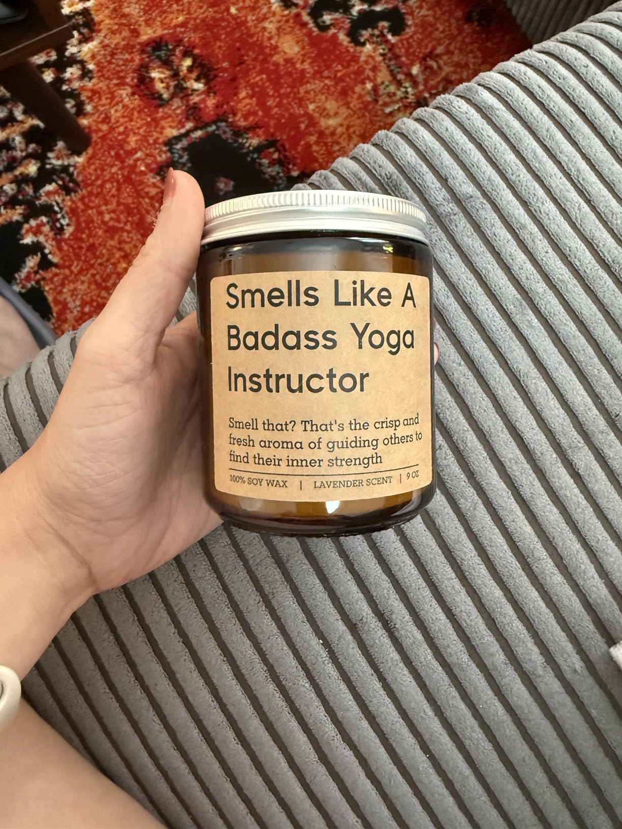 GSPY Candle, Yoga Instructor Teacher Gifts, Yoga Gifts for Women, Men, Yogi | Meditation, Zen, Birthday, Yoga Christmas, Stocking Stuffers, Funny Appreciation Gifts for Yoga Lovers, Teachers, Friend, Mom customer photo 2