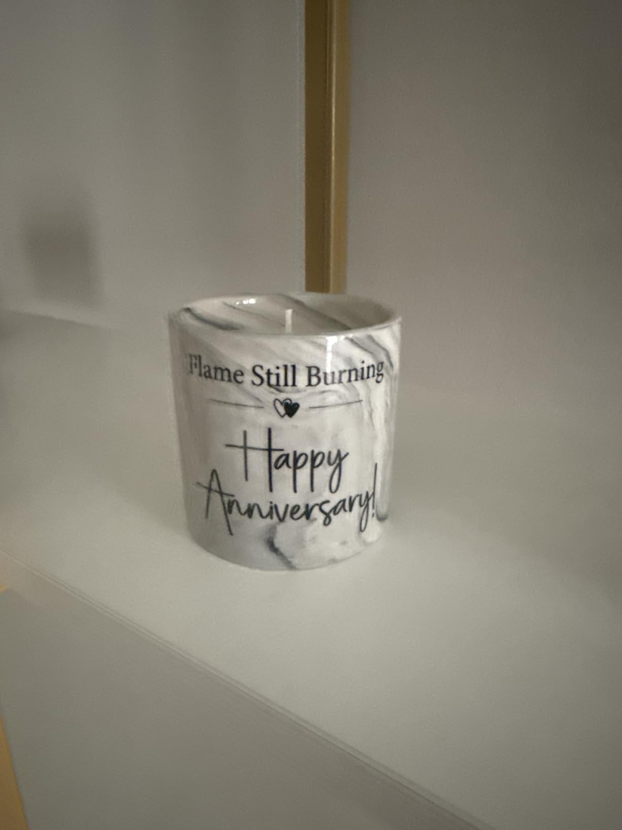 50th Anniversary Candle - 50th Wedding Anniversary Present for Couple & Parents, 50 Year Aniversario Gifts for Men, Women, Wife, Husband - 6 Oz Lavender Candle customer photo 1