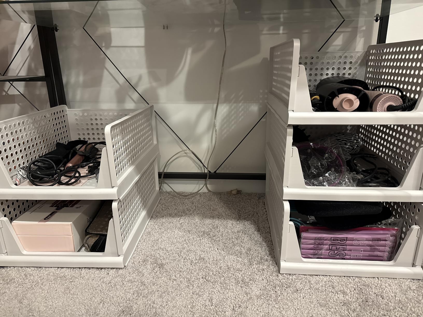 CTSNSLH 5 Pack Closet Organizers Stackable Storage Box customer photo 1