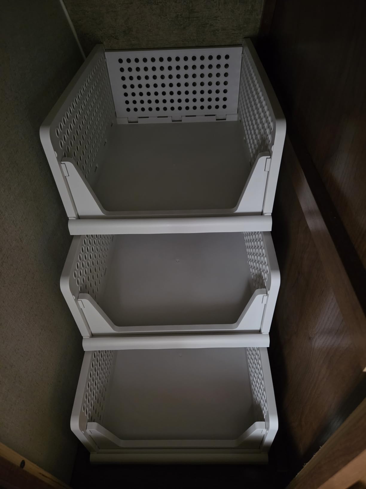 CTSNSLH 5 Pack Closet Organizers Stackable Storage Box customer photo 2