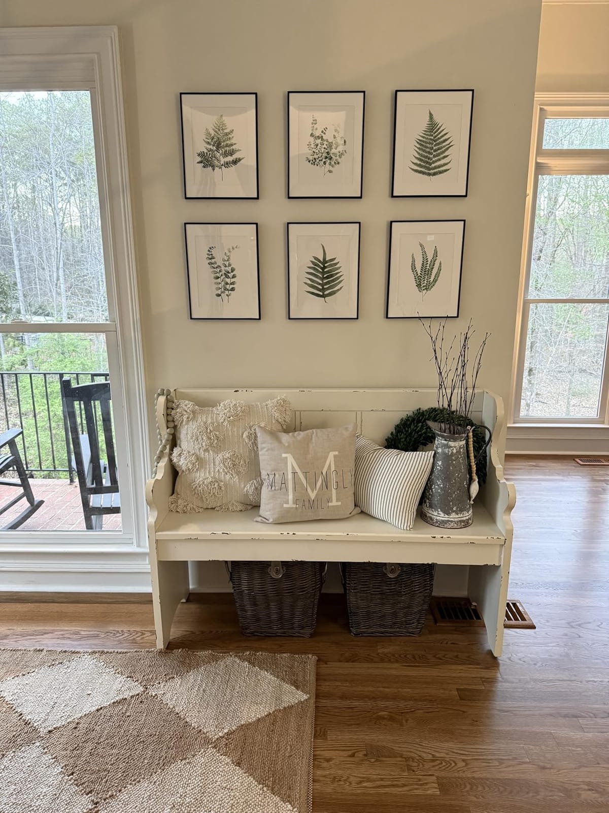Framed Vintage Botanical Floral Wall Art, Rustic Flower Prints, 11x14 In | Set of 6 artwork, Prints with mat, Farmhouse nature wildflower paintings, Pictures for living room bedroom kitchen wall decor customer photo 2