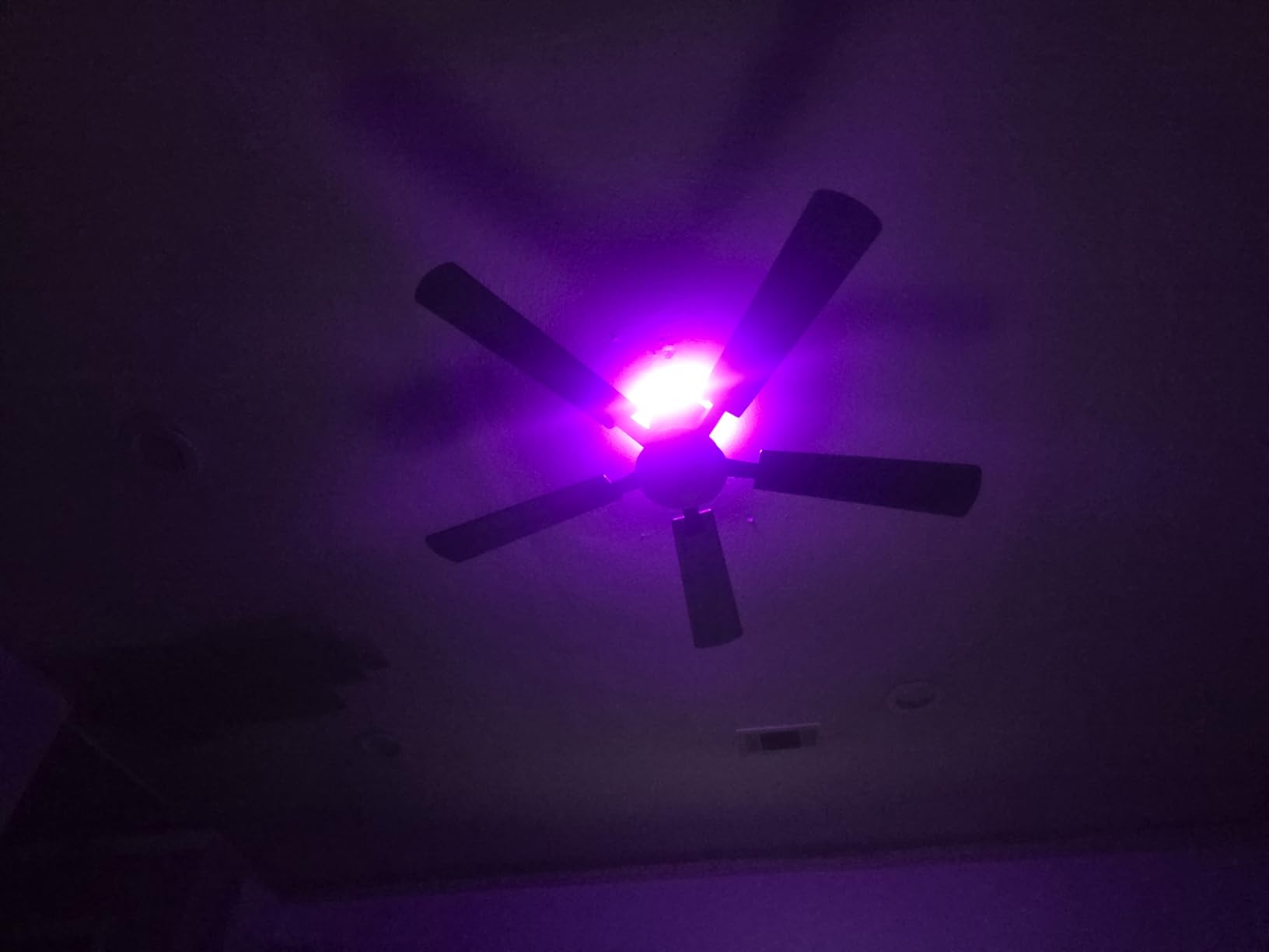 ZMISHIBO 52 Inch Smart Ceiling Fan with RGB Light, Alexa/App/Remote Control | 3000-6000K Dimmable LED, Google Control, WiFi, Low Profile Flush Mount, Reversible Motor, Modern Black for Bedroom/Game Room customer photo 2