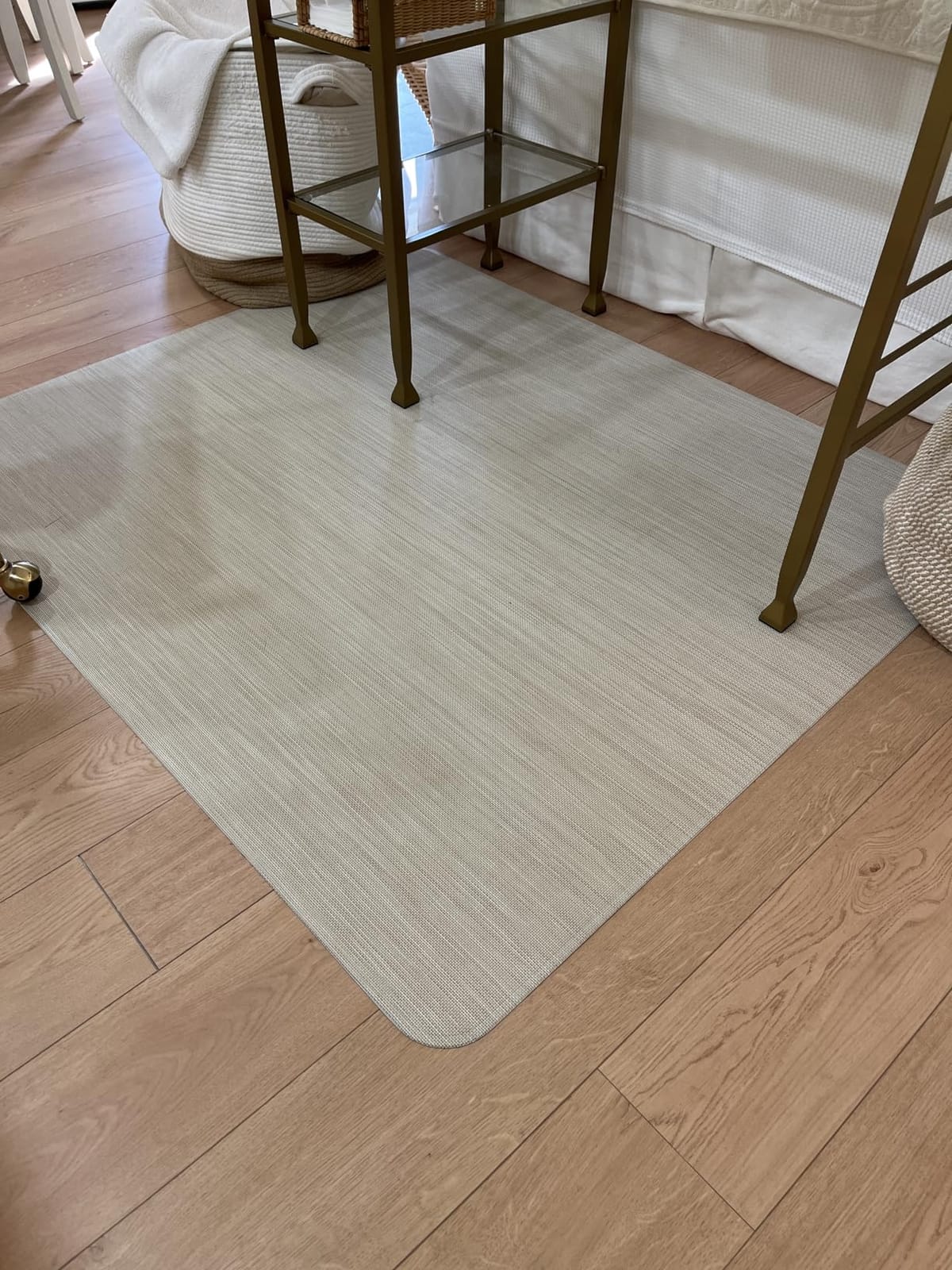 Baroyal Office Chair Mat for Hardwood Floor Under Desk Computer Rolling Chair Mat for Wood/Tile Floor Non-Slip Heavy Duty Desk Rug PVC Plastic Hard Floor Protector 36