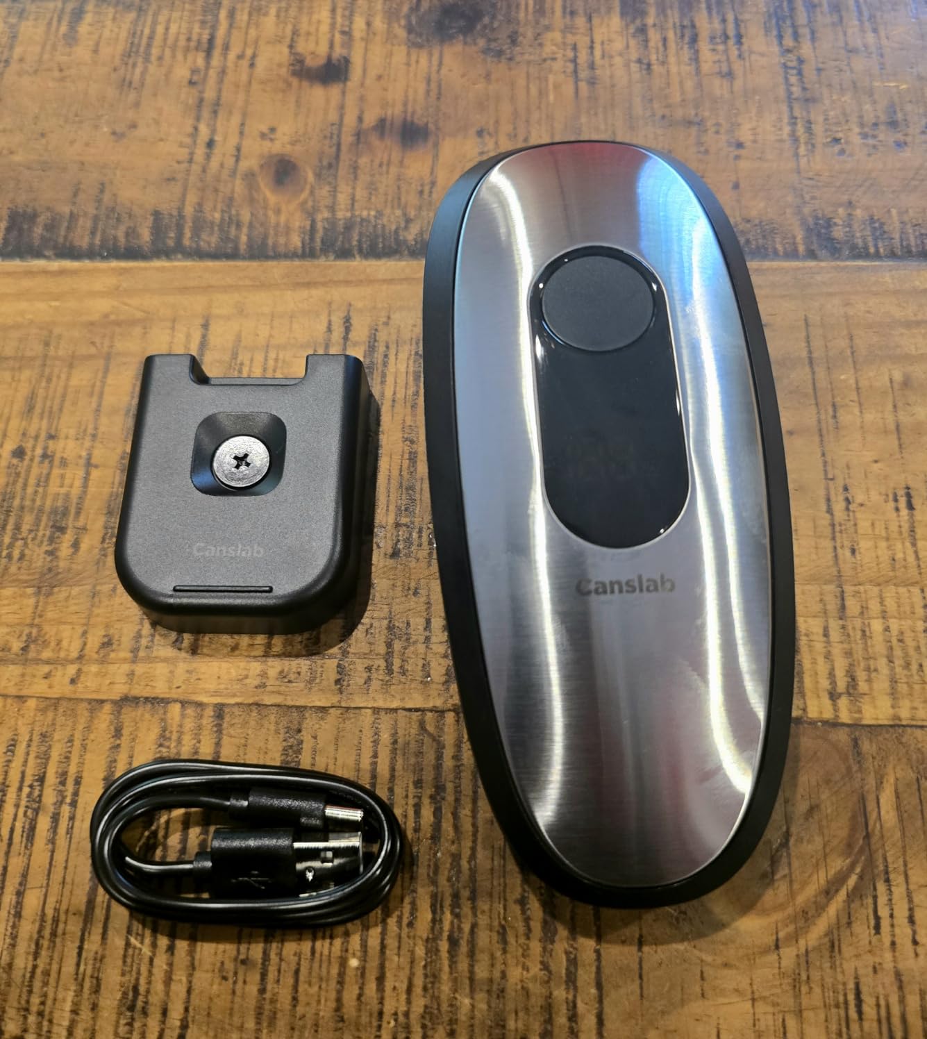 Canslab IRON Electric Can Opener, with LED Battery Track, Stainless Steel | Smart Auto Stop, Heavy-Duty, Wall-Mountable, Side Cut Smooth Edge, Professional-Grade Blade, USB-C Rechargeable, Hands-Free customer photo 2
