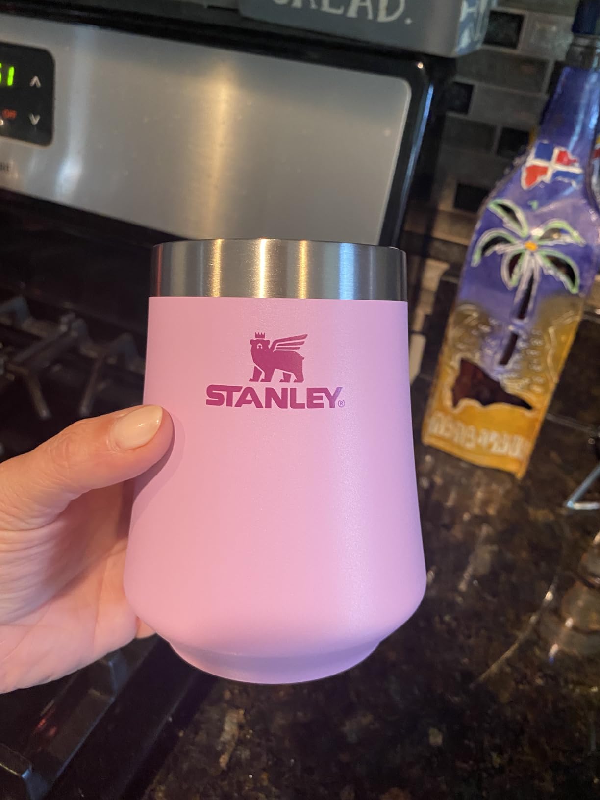 STANLEY Reserve Wine Tumbler | 11 oz Stainless Steel Travel Mug For Wine, Cocktails, Soda | Keeps Drinks Cold for Hours | BPA-Free | Cream Gloss customer photo 1