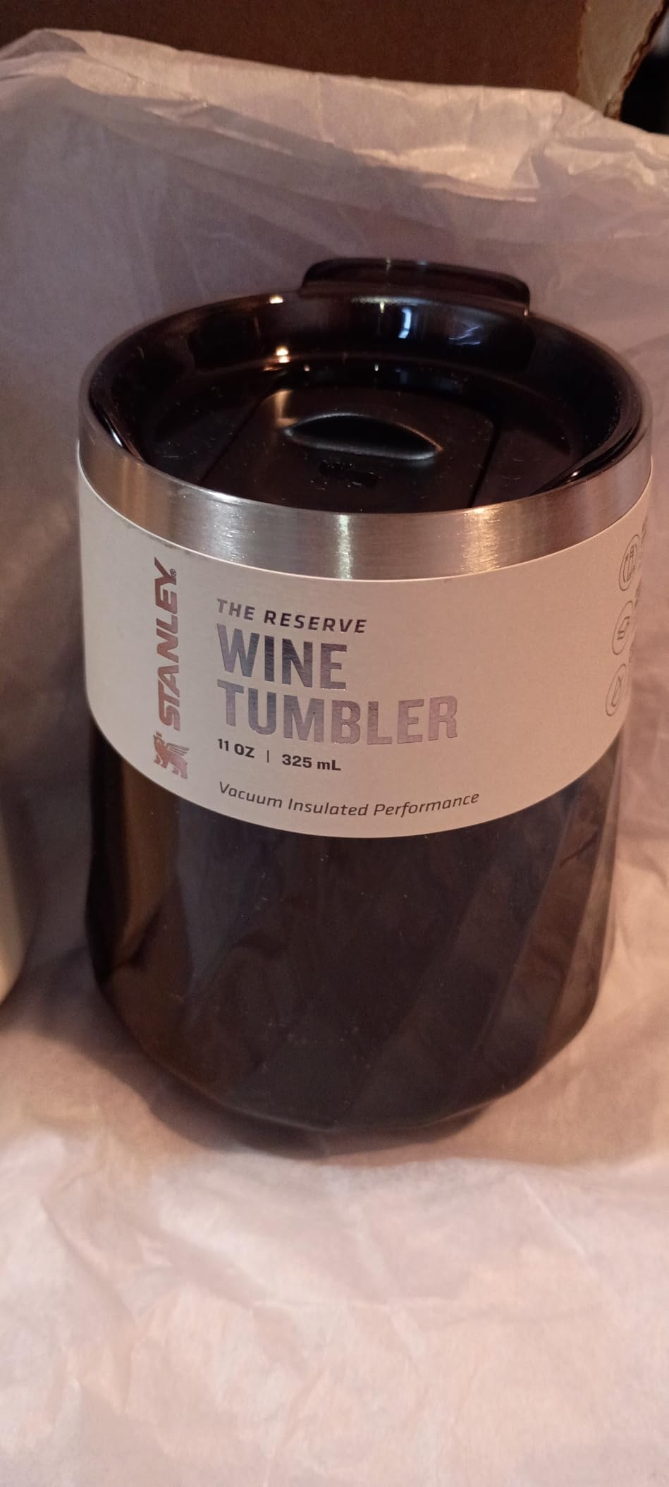 STANLEY Reserve Wine Tumbler | 11 oz Stainless Steel Travel Mug For Wine, Cocktails, Soda | Keeps Drinks Cold for Hours | BPA-Free | Cream Gloss customer photo 2