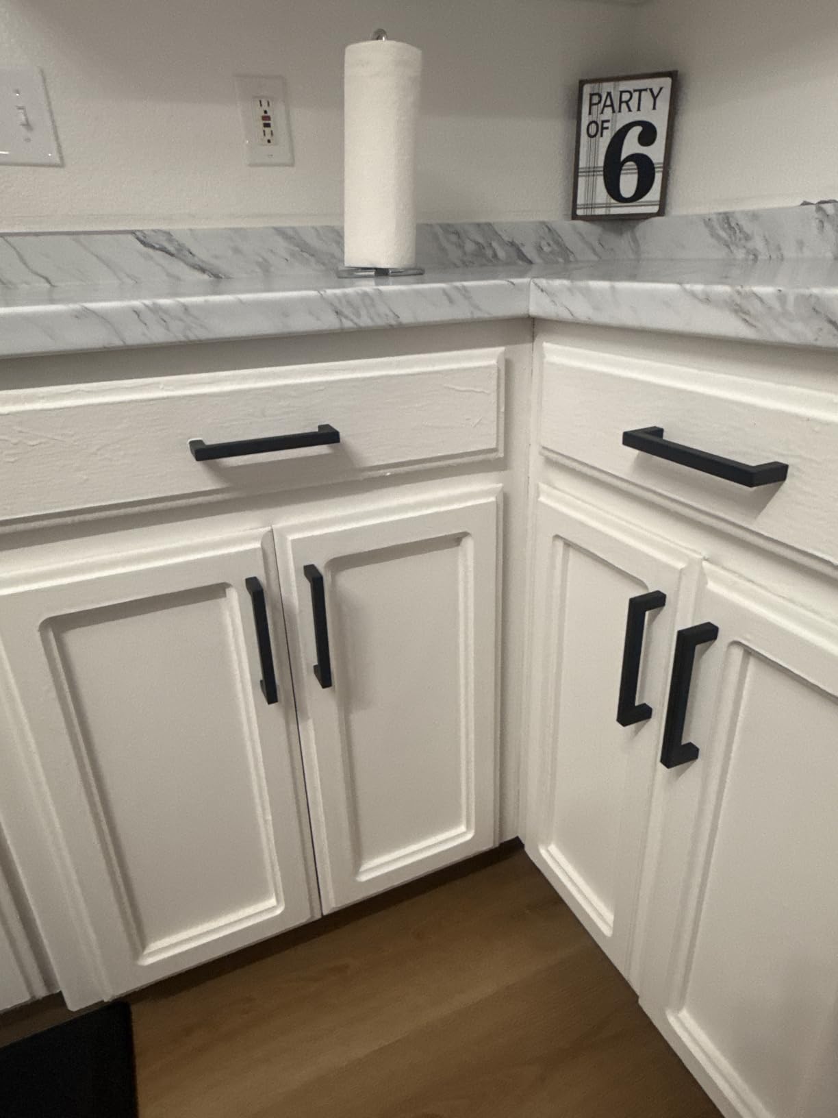 Matte Black 5 Inch Cabinet Handles, 30 Pack Cabinet Pulls | Square Kitchen Cabinet Handles, Included Screws, Easy Install, Stainless Steel customer photo 2
