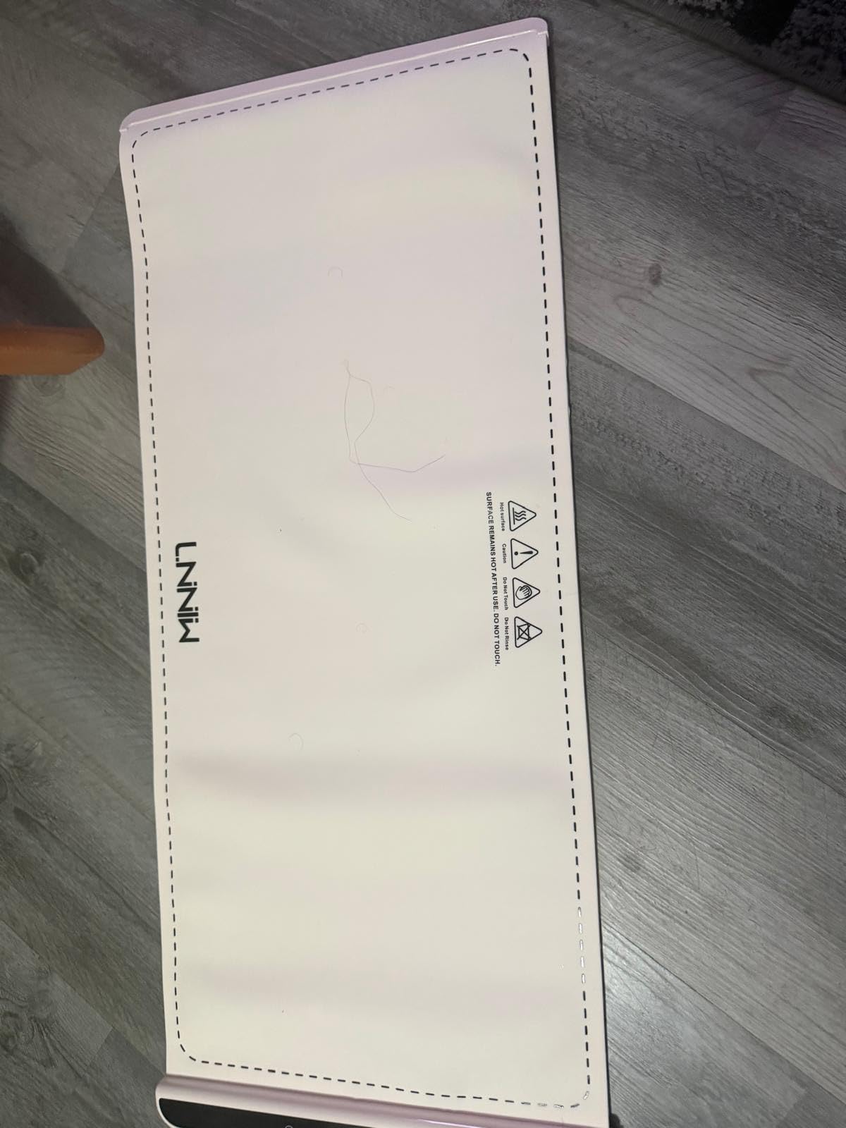 Warming Mat for Food, 26x15 Inch, Off White, Fast Heat, Child Lock | Includes heat-resistant pad. Perfect for chafing dishes, buffet & parties. Easy to clean & store. 6 settings, timer & lock customer photo 2