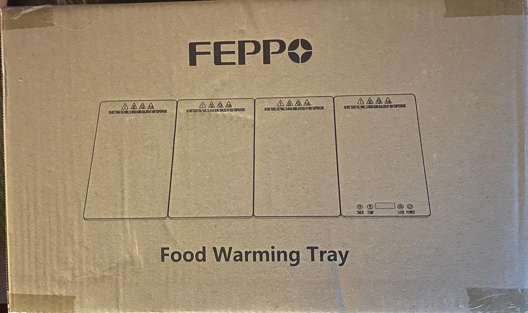 FEPPO Electric Warming Tray, 4-in-1 Food Warmers for Parties Buffet | 33