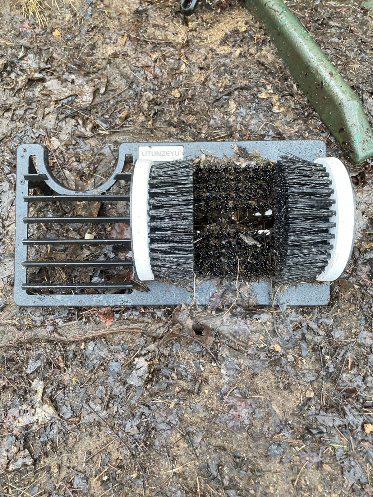 Adjustable Boot Brush Scraper Outdoor, Heavy Duty Shoe Cleaner for Mud,Dirt | Cast Iron Frame, Multi-Row High-Density Bristles customer photo 1