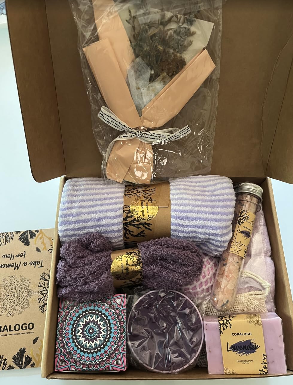 11pcs Natural Pampering Spa Gift Baskets for Women, Coconut customer photo 1
