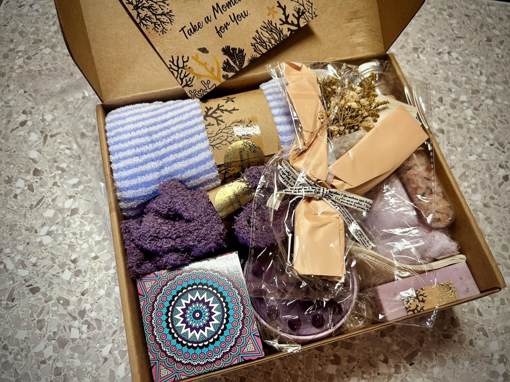 11pcs Natural Pampering Spa Gift Baskets for Women, Coconut customer photo 2