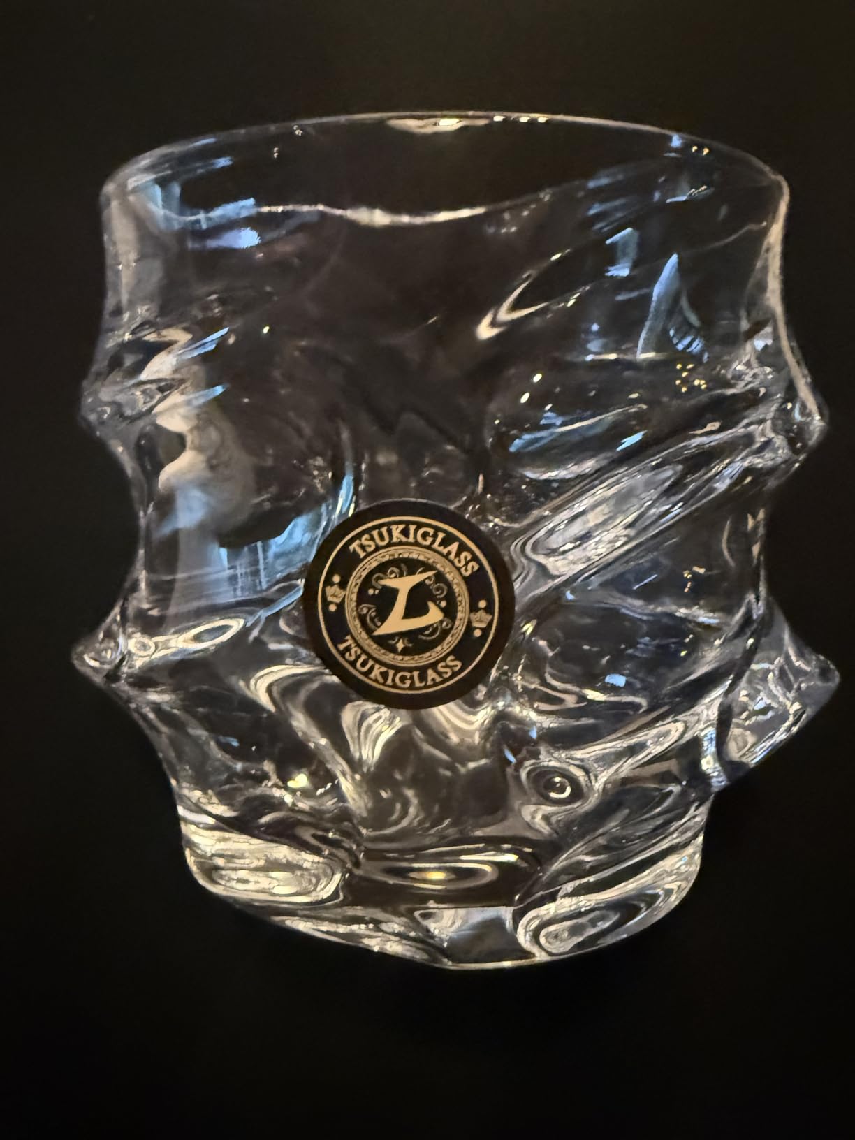 TSUKIGLASS Storm Crystal Cocktail Whiskey Glasses Set of 4, Gifts for Men | Japanese Old Fashioned Rocks Tumblers, 8.45oz, Bourbon, Scotch & Whisky Glasses, Lead-Free Crystal, Gift Box customer photo 1
