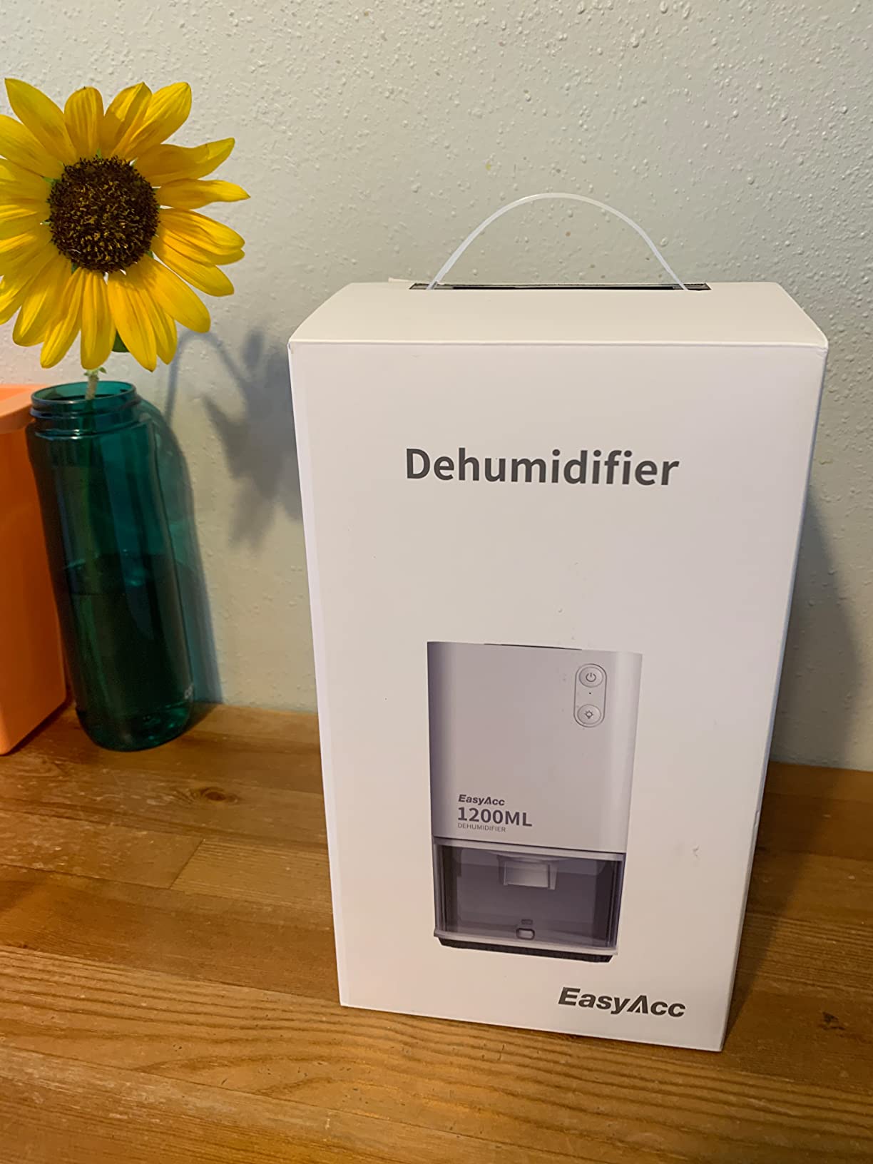 EasyAcc Small Dehumidifier for Bathroom, 68 OZ Dehumidifier for RV with Auto Shut Off, Removes Up to 40 OZ/Day, Quiet Portable Dehumidifier with 7 Color LED Light, Auto Defrost for Bedroom Closet customer photo 2