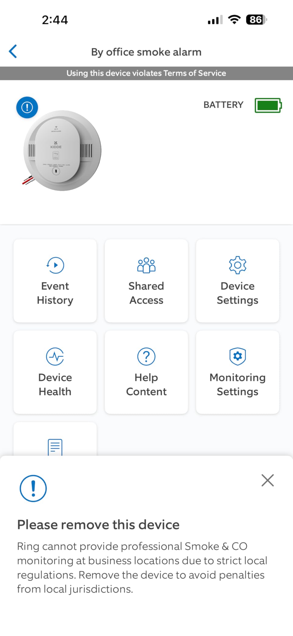 Kidde Smart Smoke Detector with Ring, AA Battery, RGSDR-RW customer photo 2