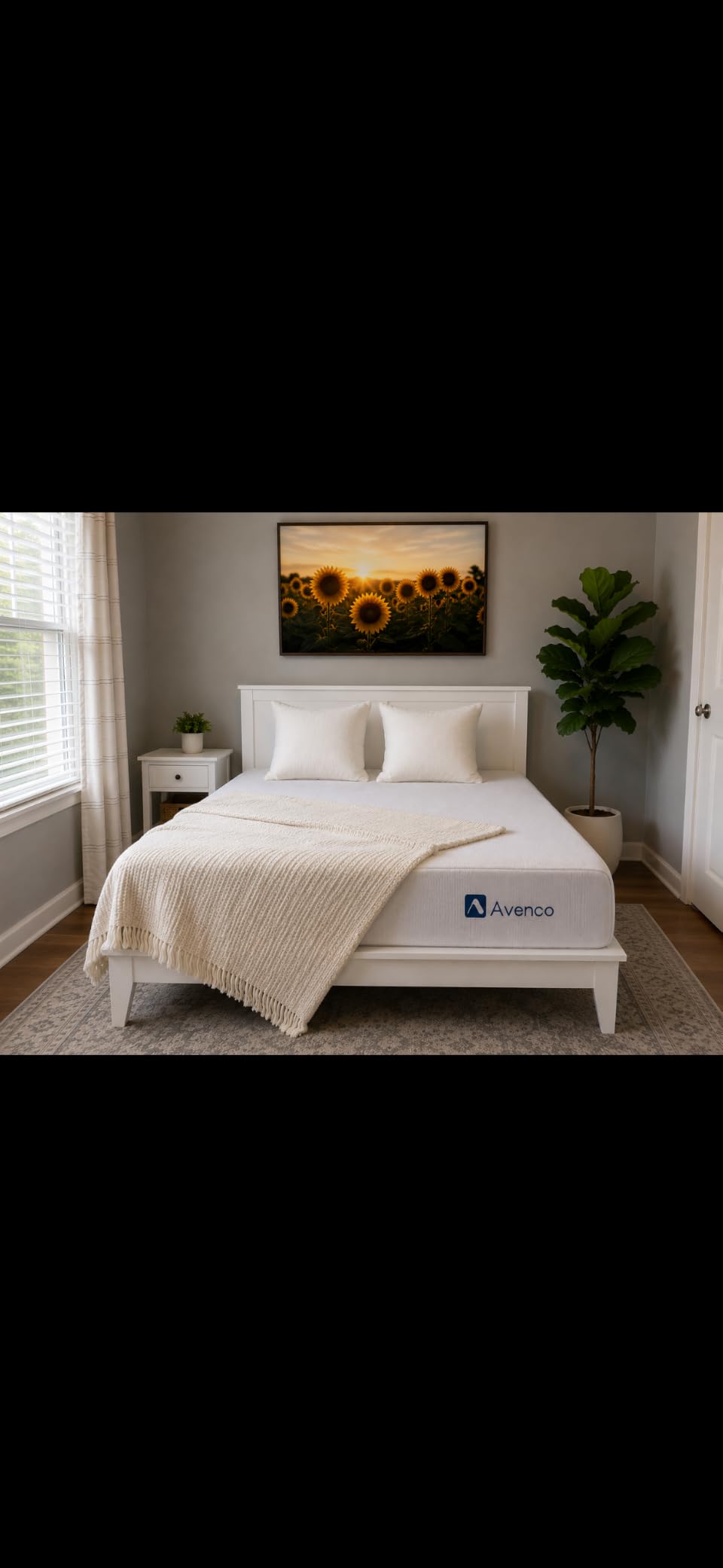 Avenco 10 Inch Twin Size Gel Memory Foam Mattress in a Box, Cooling Night Sleep & Pressure Relief, Grey, Fiberglass Free, CertiPUR-US Certified customer photo 1