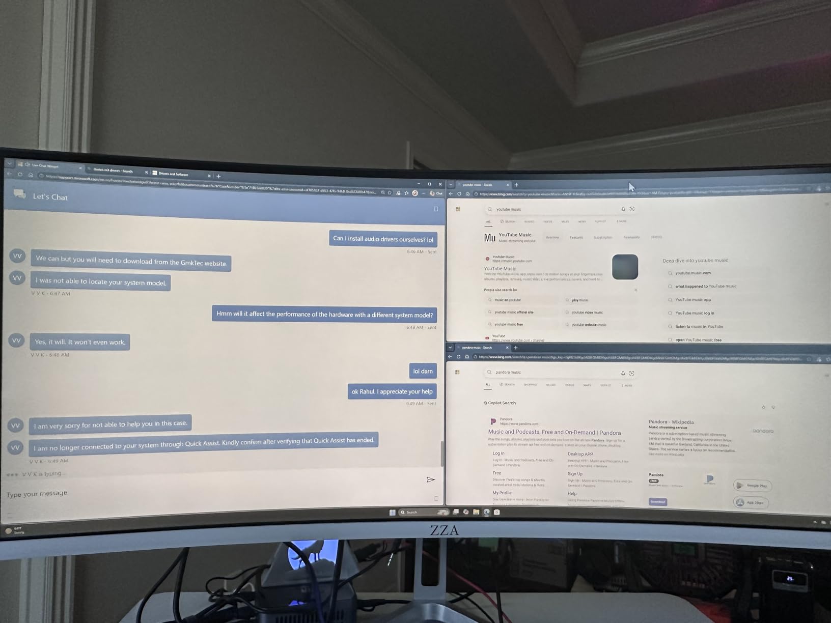 ZZA 27 Inch 4K Gaming Monitor, UHD (3840x2160) 4K 144Hz Flat Monitor, Adaptive Sync, HDMI 2.1 & DP 1.4, Tilt Adjustment, Wall Mountable customer photo 2