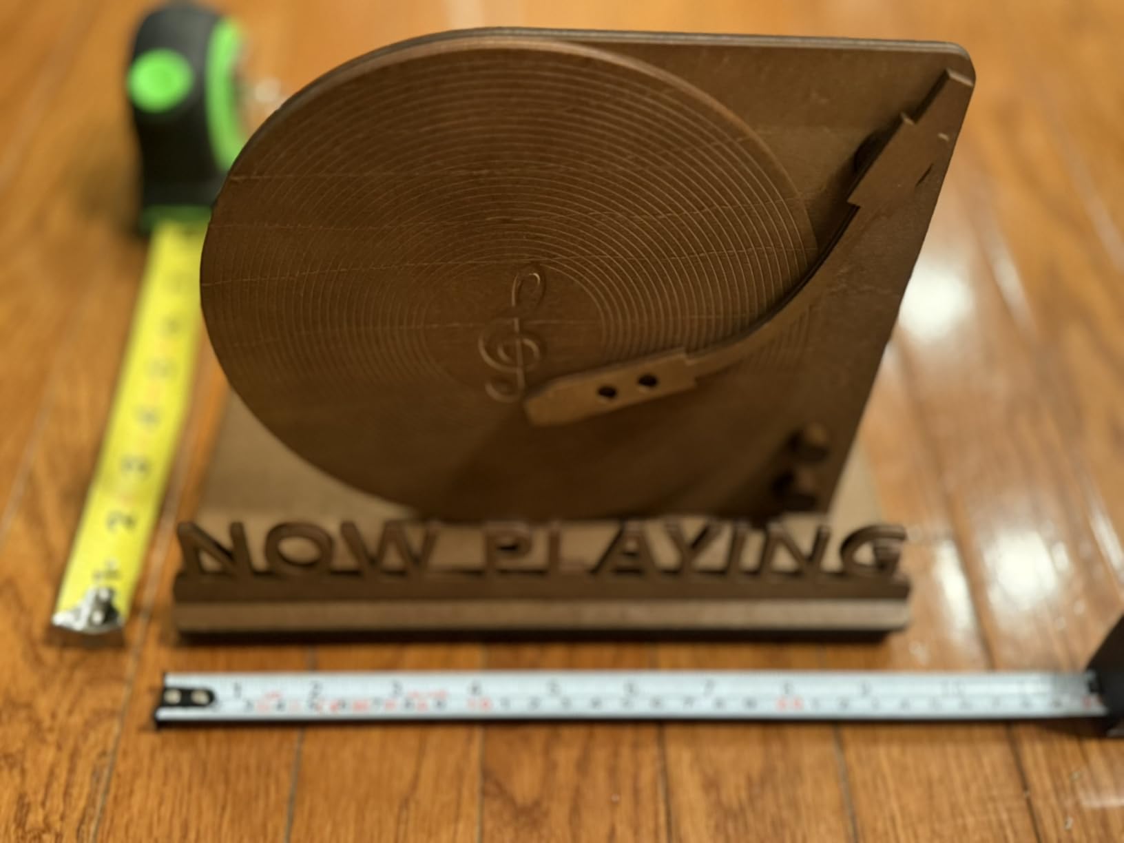 BS-VOG Now Playing Vinyl Record Stand, Tabletop Holder, Gift for LP Lover, Real Vinyl-Like Groove Feel customer photo 1