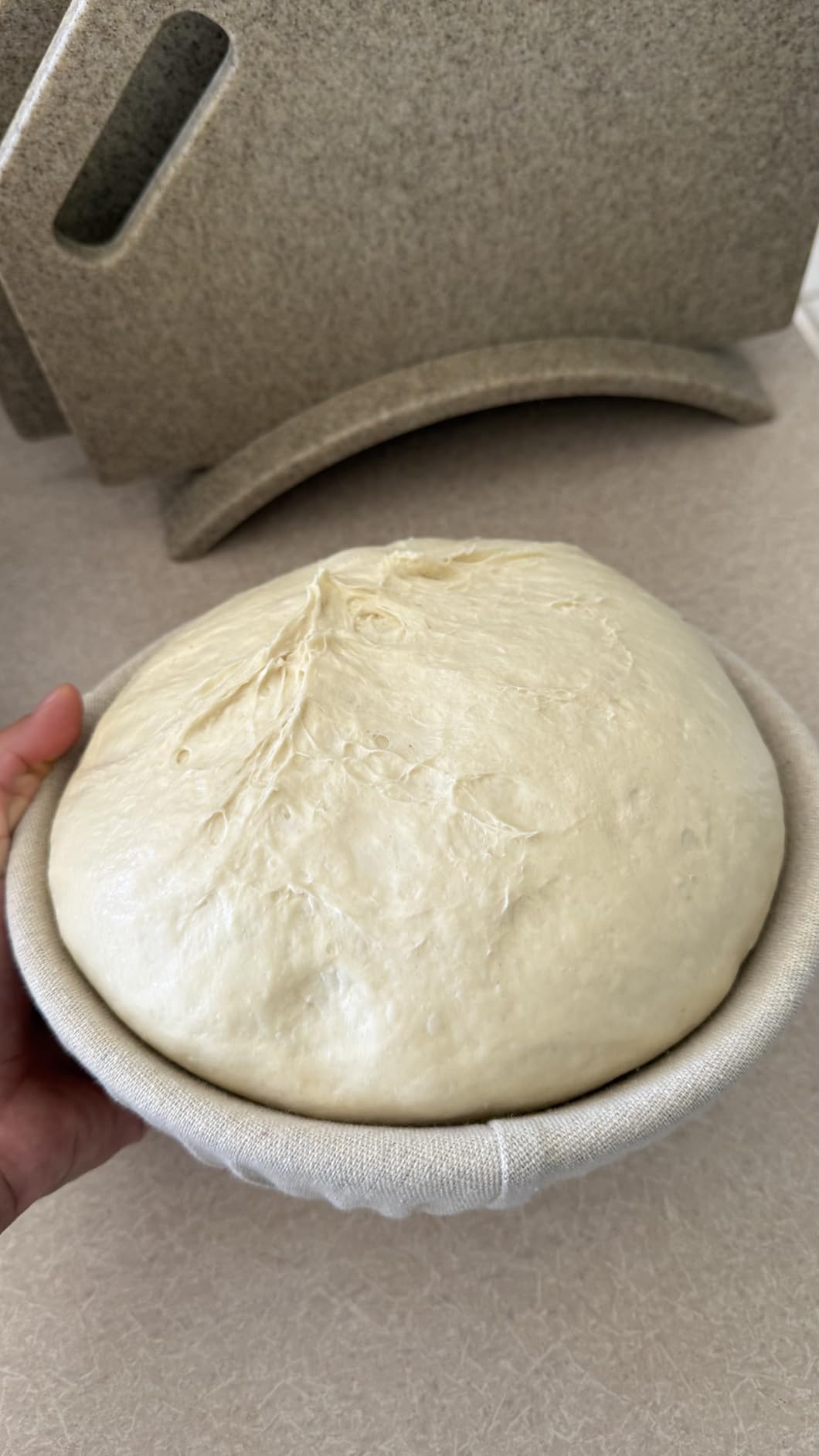 BAVIFY Sourdough Starter Kit, Banneton Bread Proofing Baskets Set | Complete Sourdough Bread Baking Supplies, Beginner Friendly, 9 in Round and 10 in Oval Rattan Banneton & 24 oz Starter Jar customer photo 1