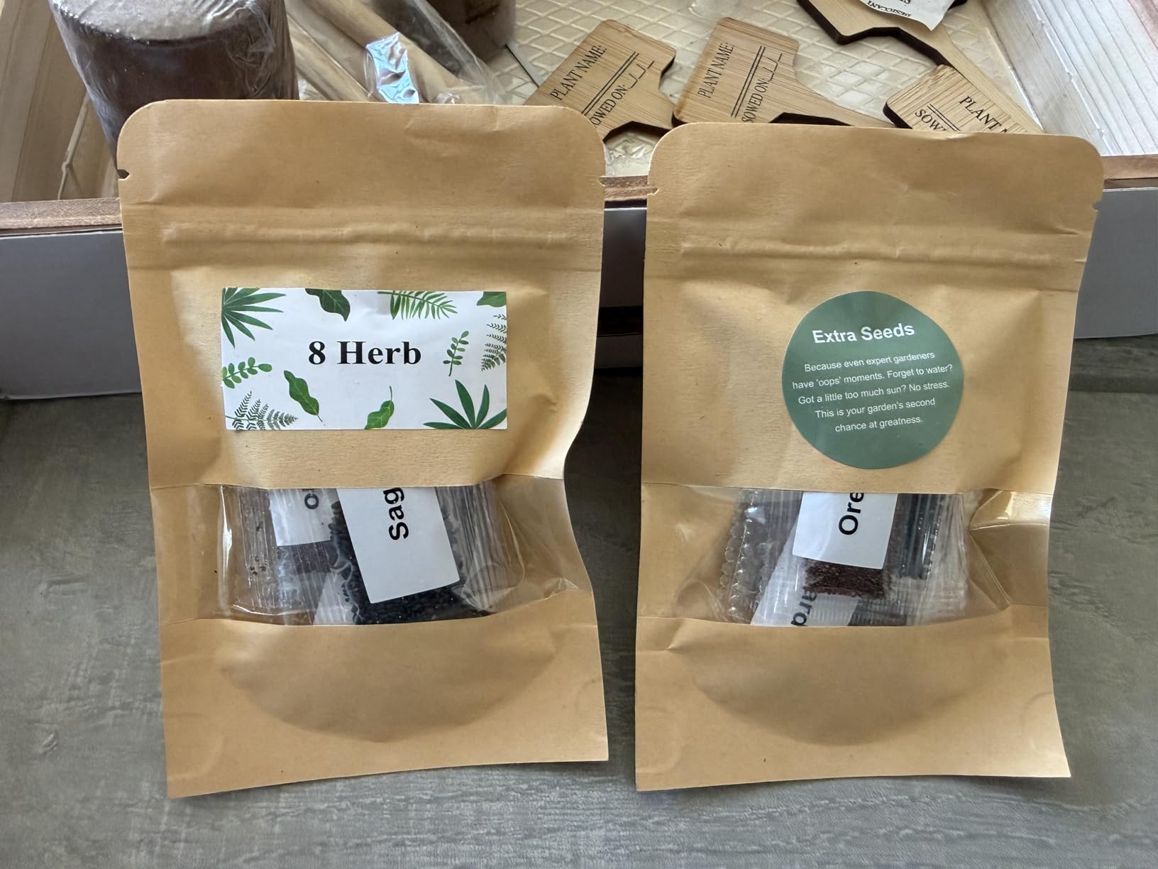 Indoor Herb Garden Start Kit - Unique Gifts for Women, Mothers Day Gifts, Easy House Plant- Birthday for Women, House Warming Gift New Home- Fresh Herb Garden DIY Crafts for Adults customer photo 2