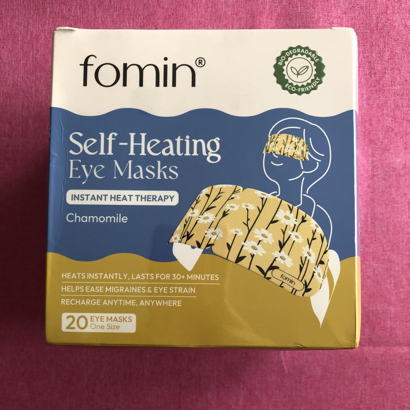 Fomin Steam Eye Mask - 20 Pack - Variety Pack - Self Heating Warm Compress for Dry Eyes, Puffy Eyes & Dark Circles, Disposable Sleep Mask for Home, Spa, Travel Essentials & Relaxation Gifts for Women customer photo 1