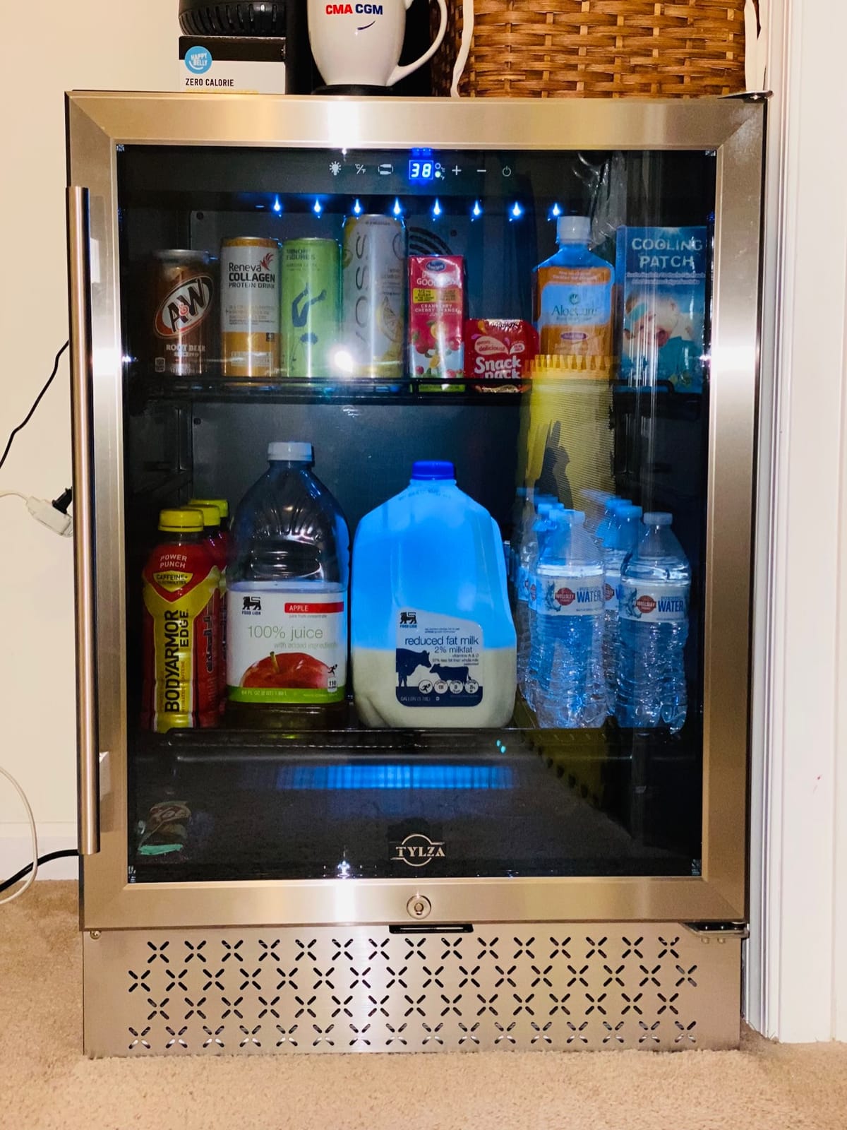 Tylza 3 Drawers Beverage Refrigerator, 190 Cans 24'' Beverage Fridge with Wheels, Outdoor Waterproof, All Stainless Steel Body, Undercounter or Freestanding, Drink Fridge for Home, Patio & Commercial customer photo 1