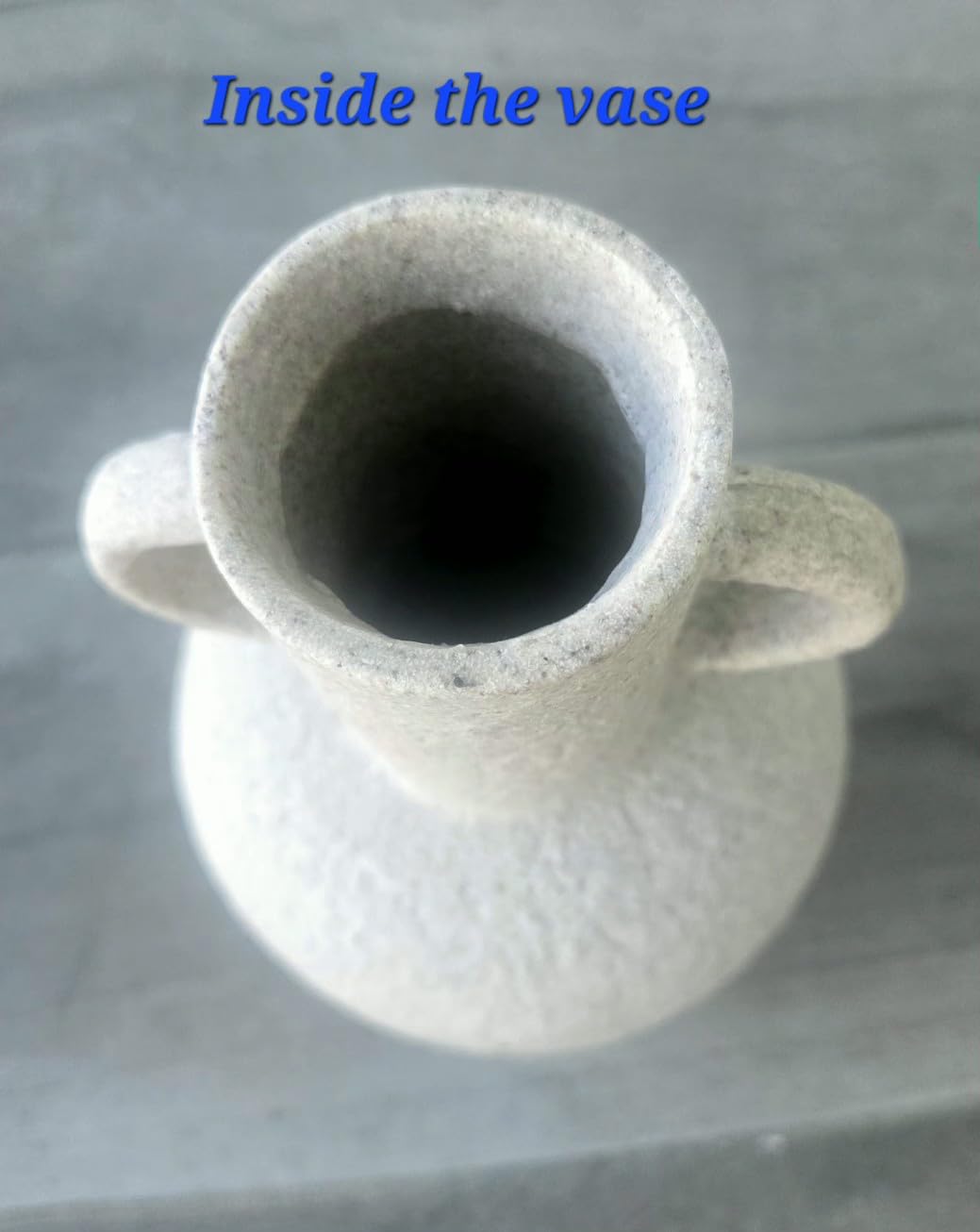 Rustic Vase with Textured Finish, 5.5'' Tall Farmhouse Cottagecore Accent Decor for Coffee Dining Entry Tables Shelves, Small Statues Decorative Centerpiece customer photo 1
