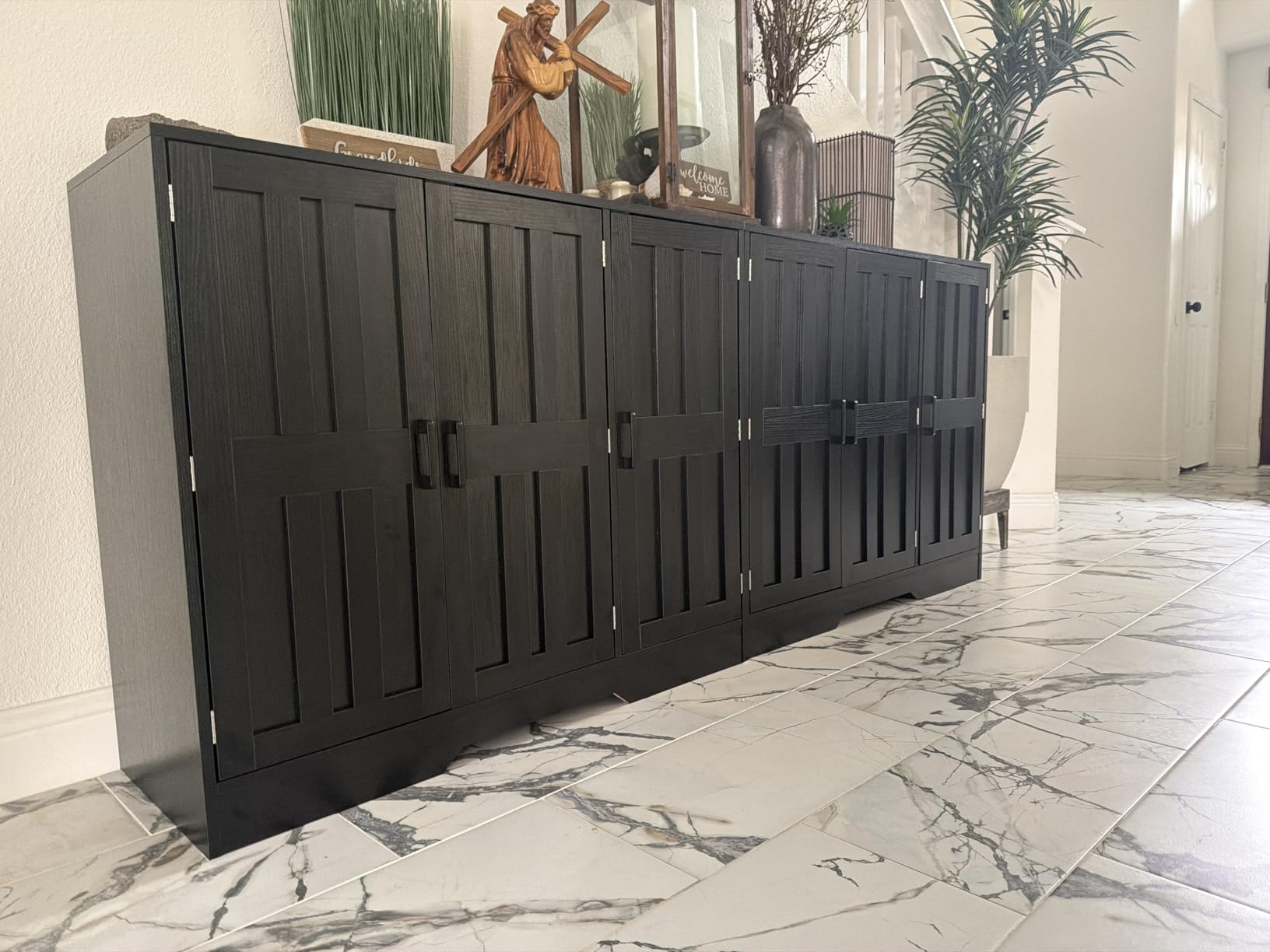 Modern Farmhouse Buffet Cabinet with Storage, 85