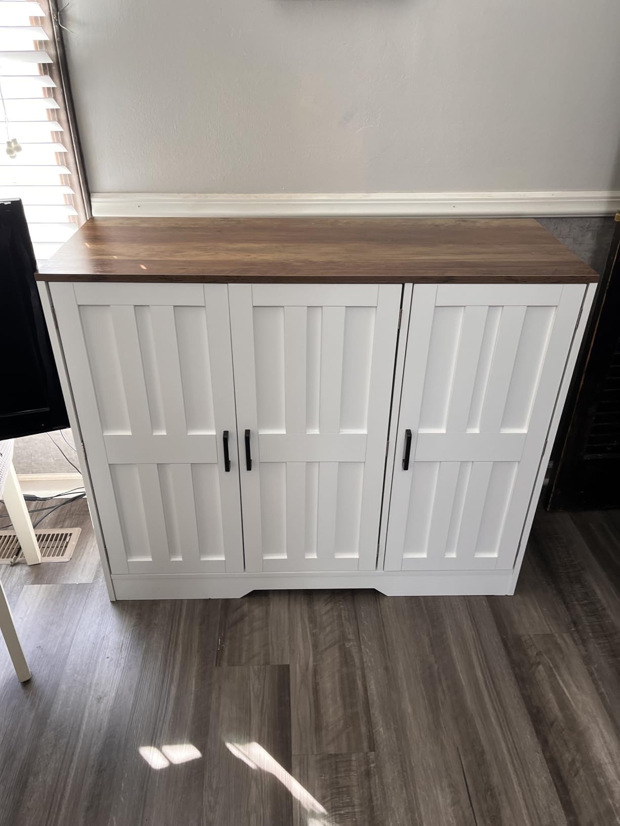 Modern Farmhouse Buffet Cabinet with Storage, 85