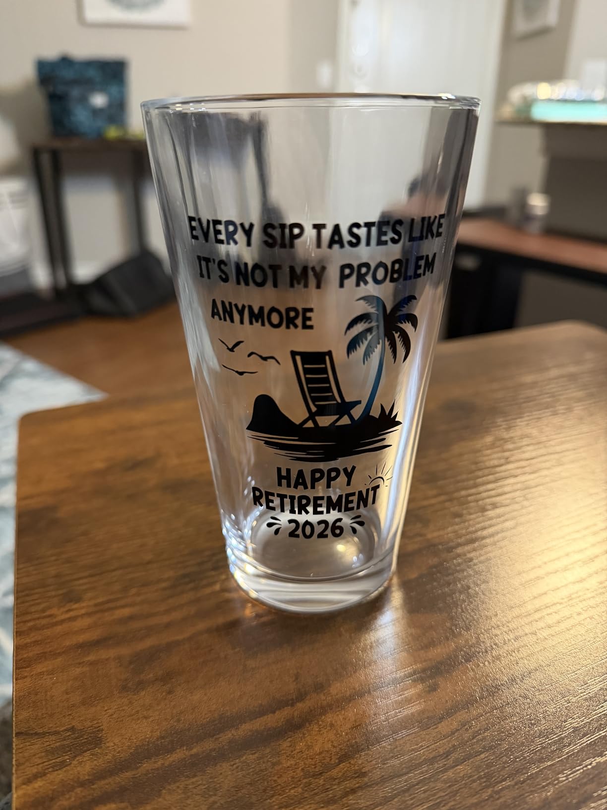 Zunaked Retirement Gifts for Men 2026 - Premium Beer Glass Retired Gifts for Dad, Grandpa or Husband - 16 OZ Beer Glass customer photo 1